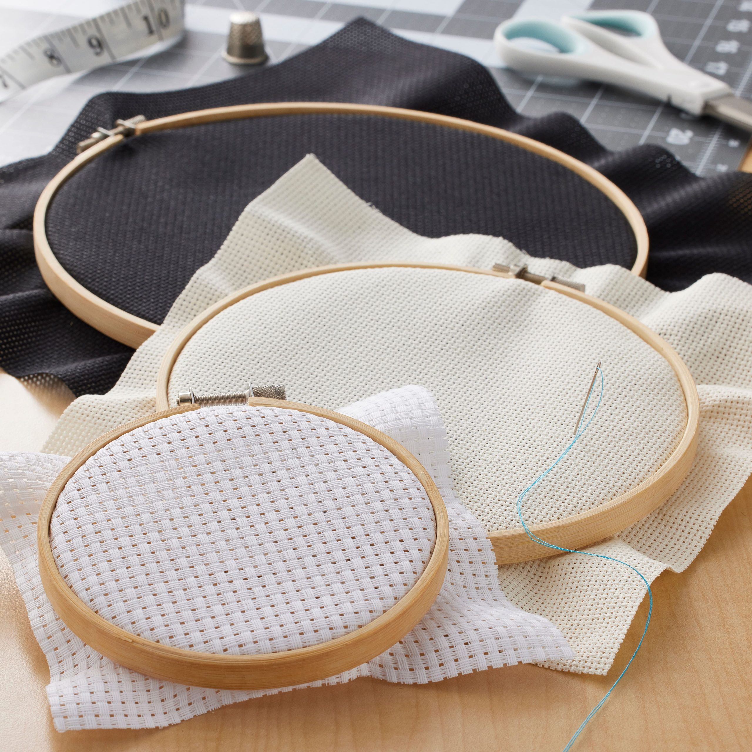 Loops & Threads™ Bamboo Hoop Set - Image 2