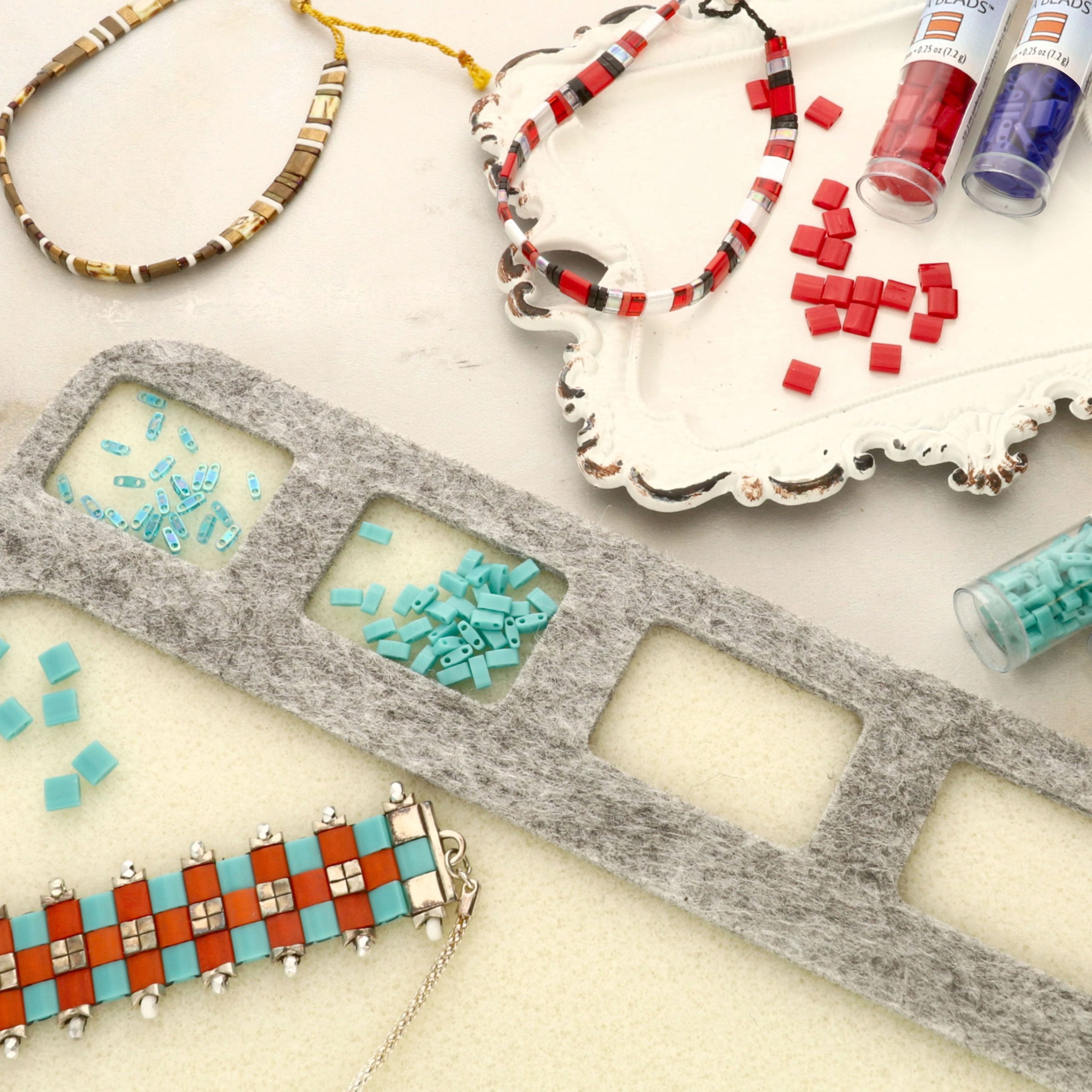 Miyuki® Half Tila® 5mm 2-Hole Glass Seed Beads - Image 2
