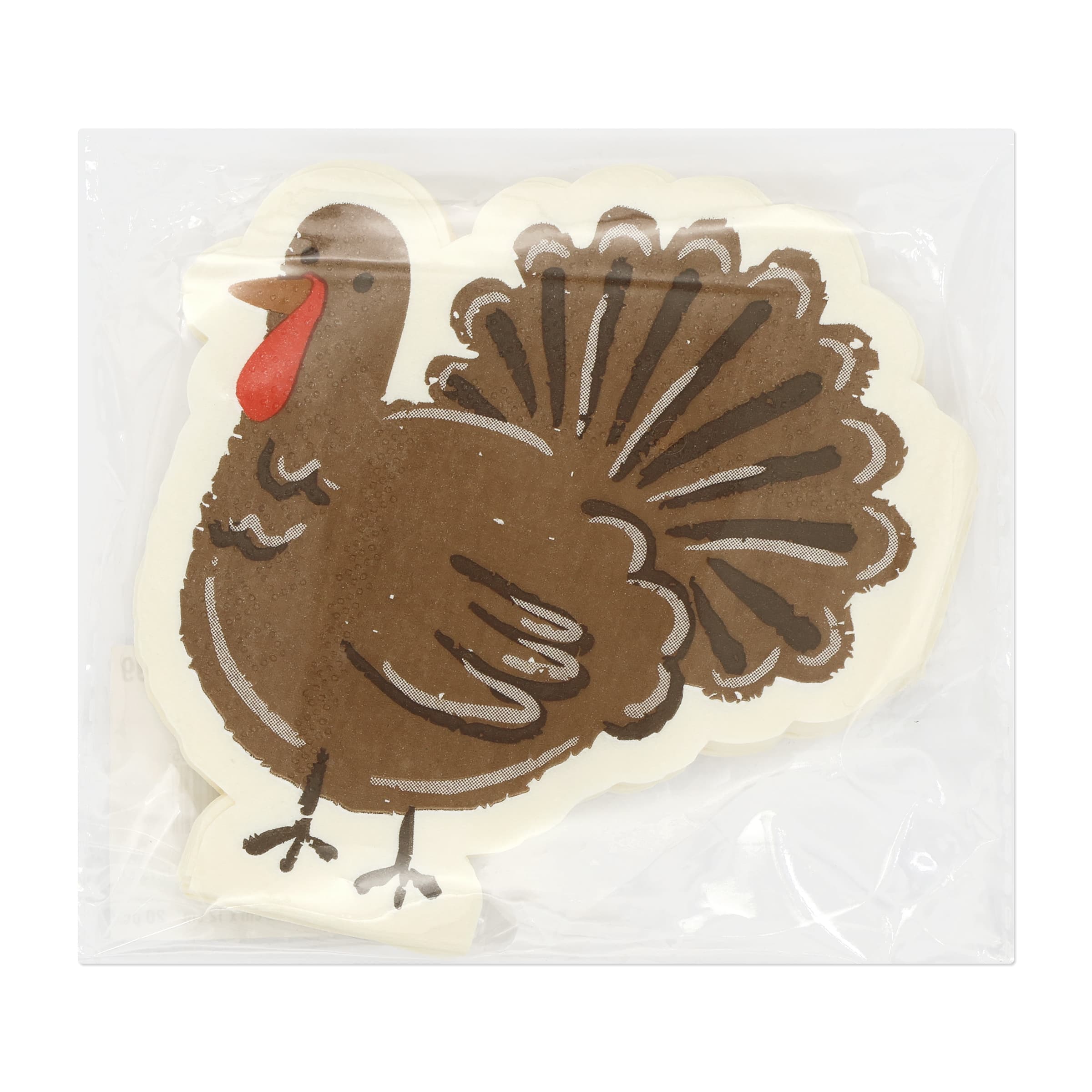 Turkey Shape Beverage Napkins, 20ct. by Celebrate It™ - Image 4
