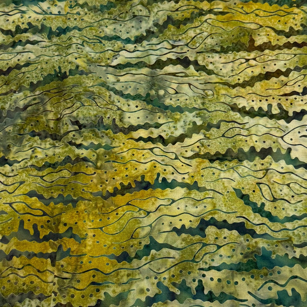 Feldman Tropical Glow Fronds Batik Fabric