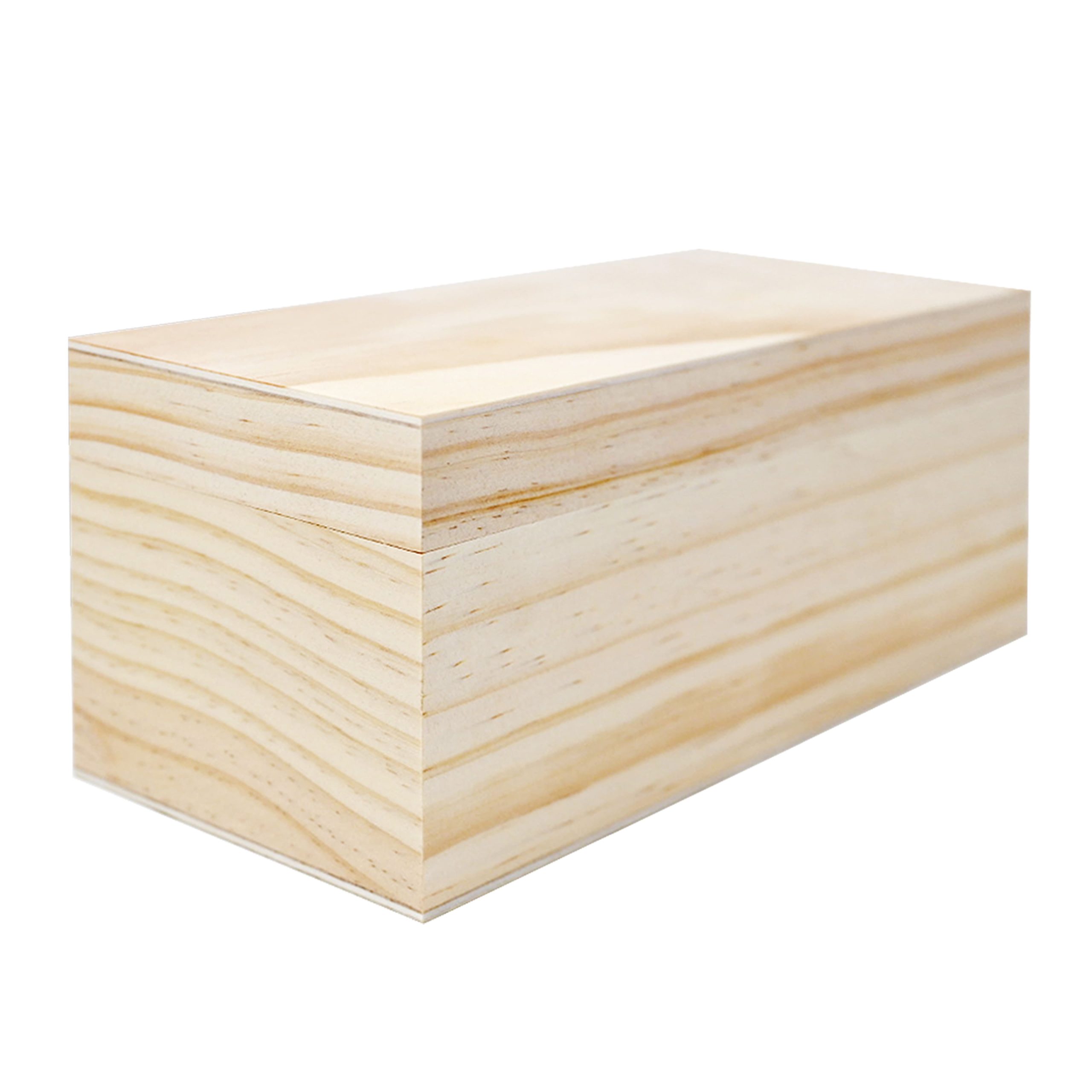 9" Wood Captop Box with Lid - Image 3