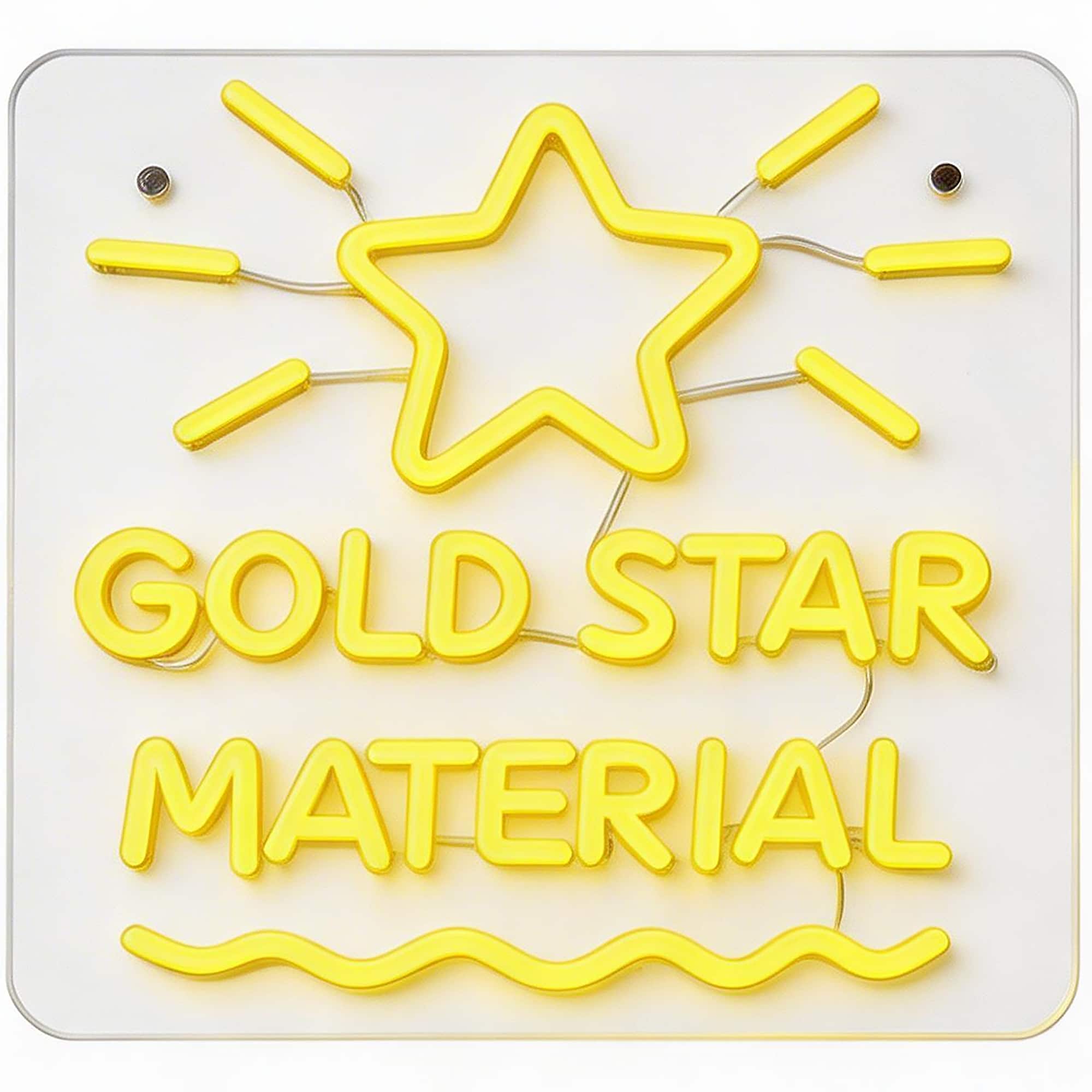 Class Rules! 12" x 11" Neon Star Sign by B2C™