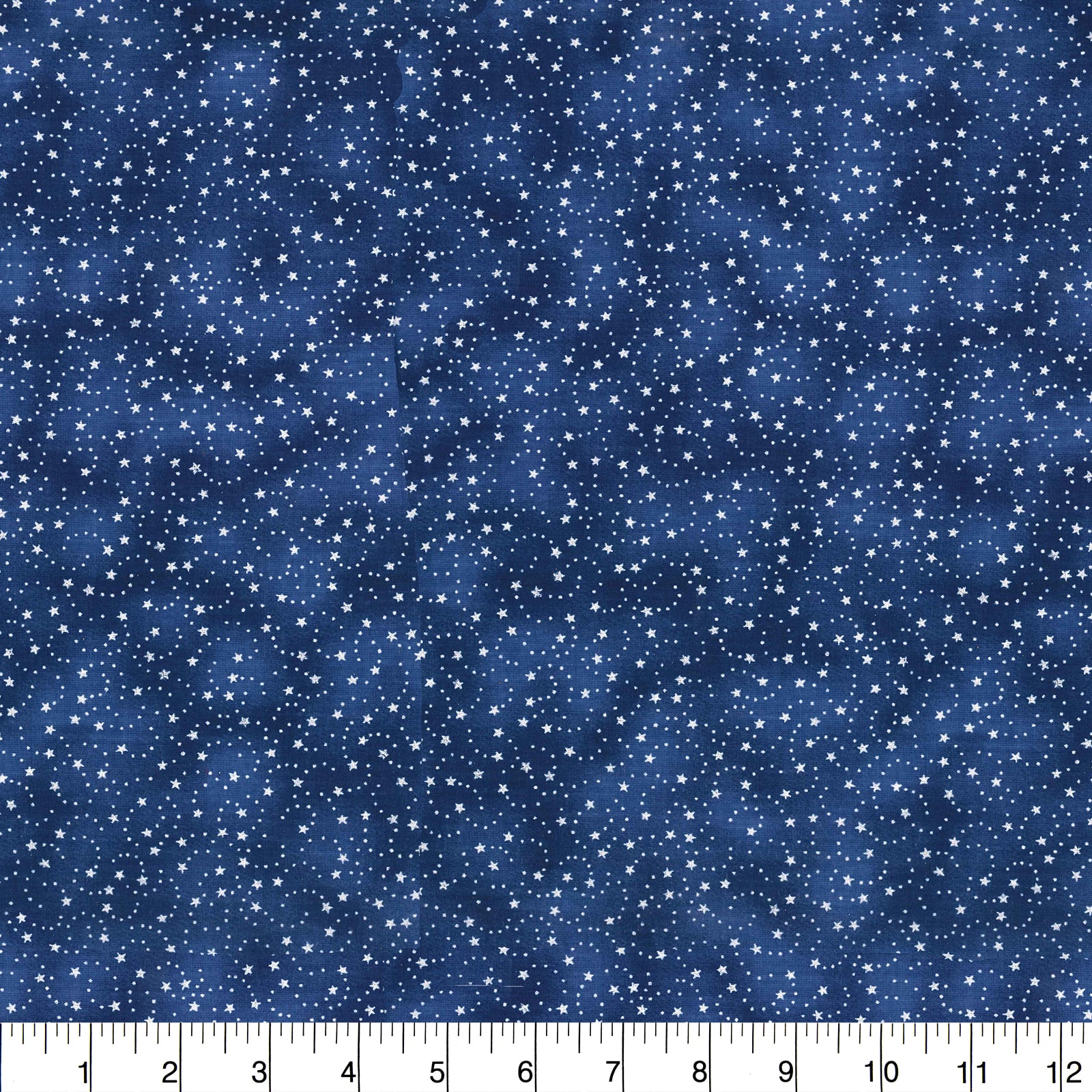 Fabric Traditions Navy Swirling Stars Cotton Fabric - Image 3
