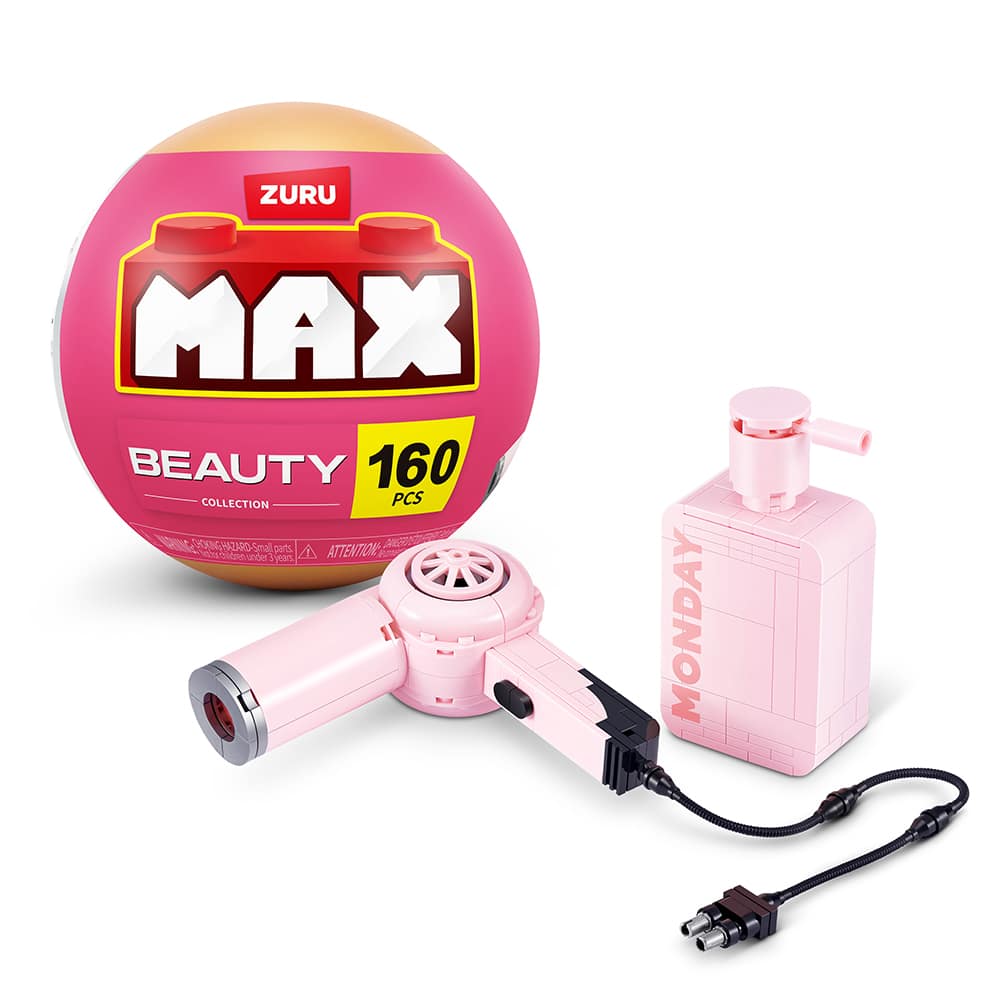 MAX Premium Beauty Series™ Hair Dryer & Monday Shampoo Building Bricks Set