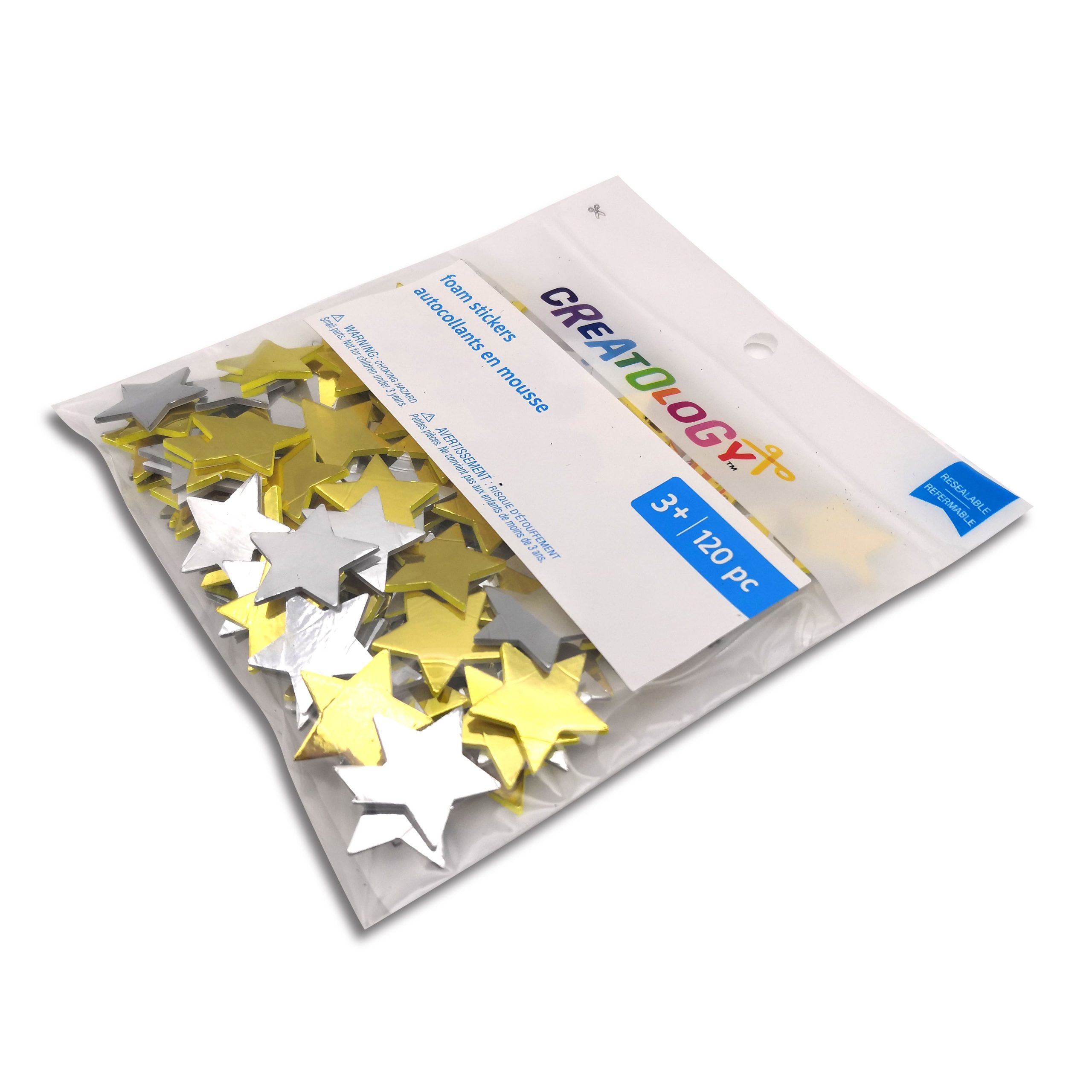 Metallic Foam Star Stickers by Creatology™ - Image 3