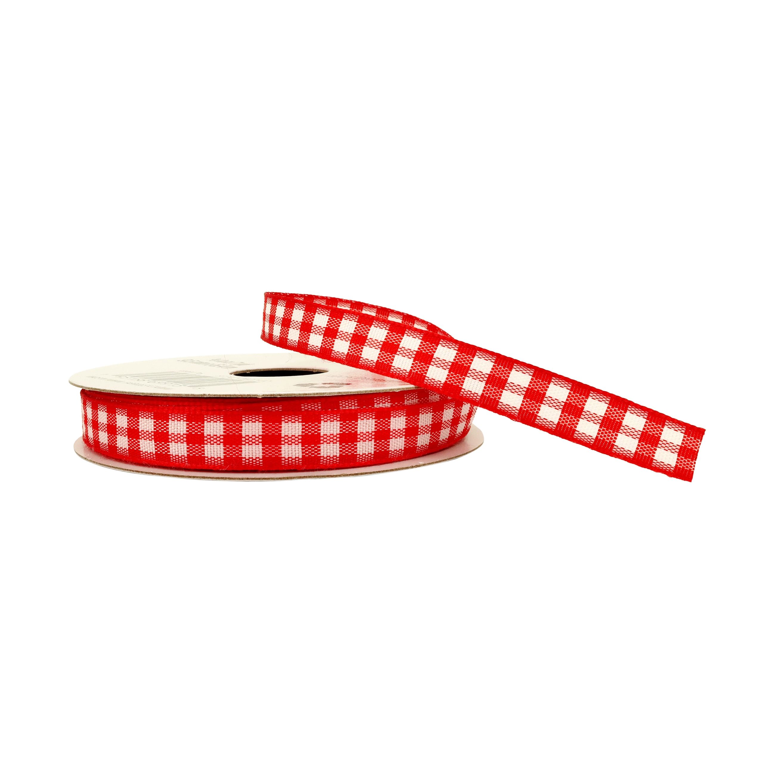 3/8'' x 7yd. Gingham Ribbon by Celebrate It™ - Image 3