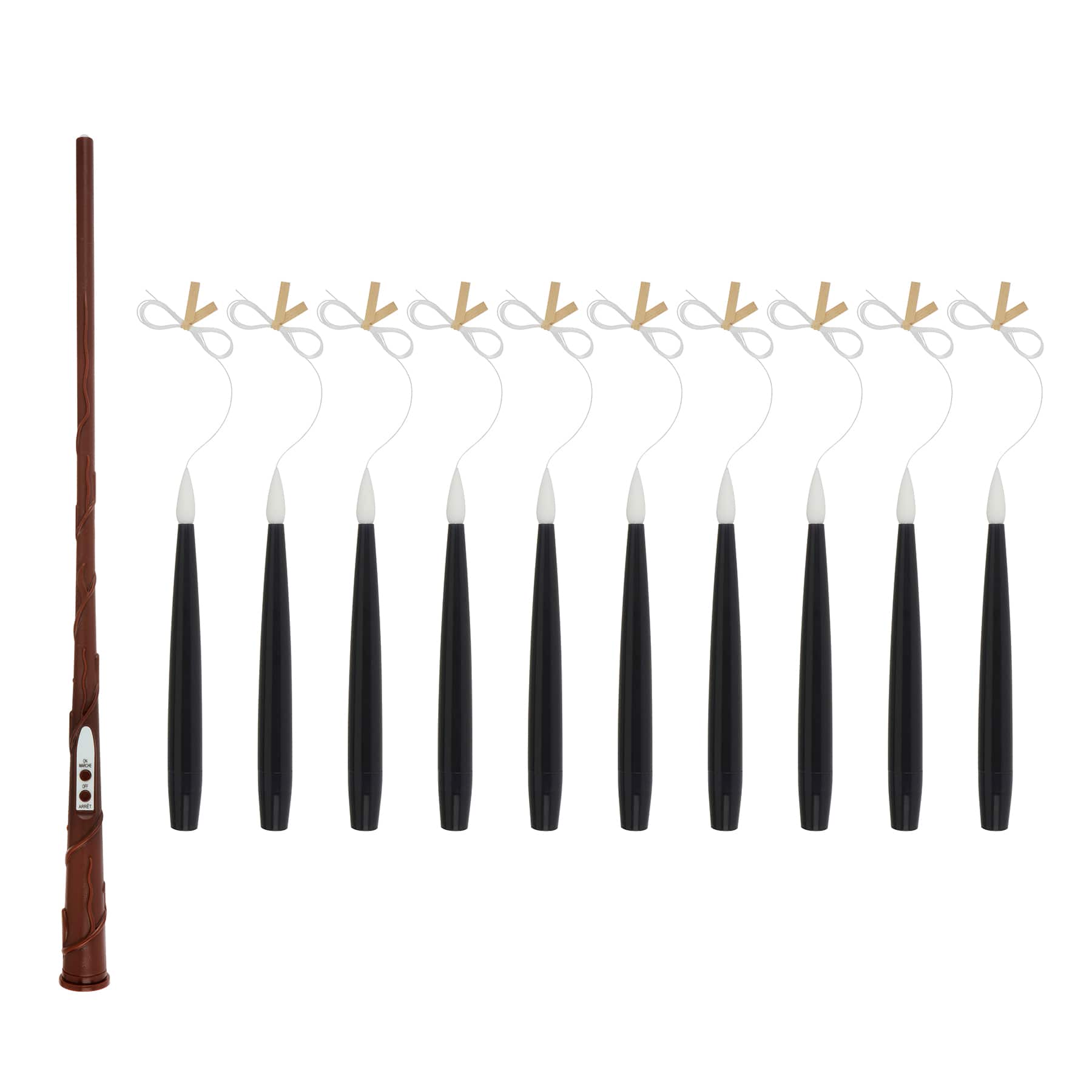 Black Taper LED Hanging Candles, 10ct. by Ashland®