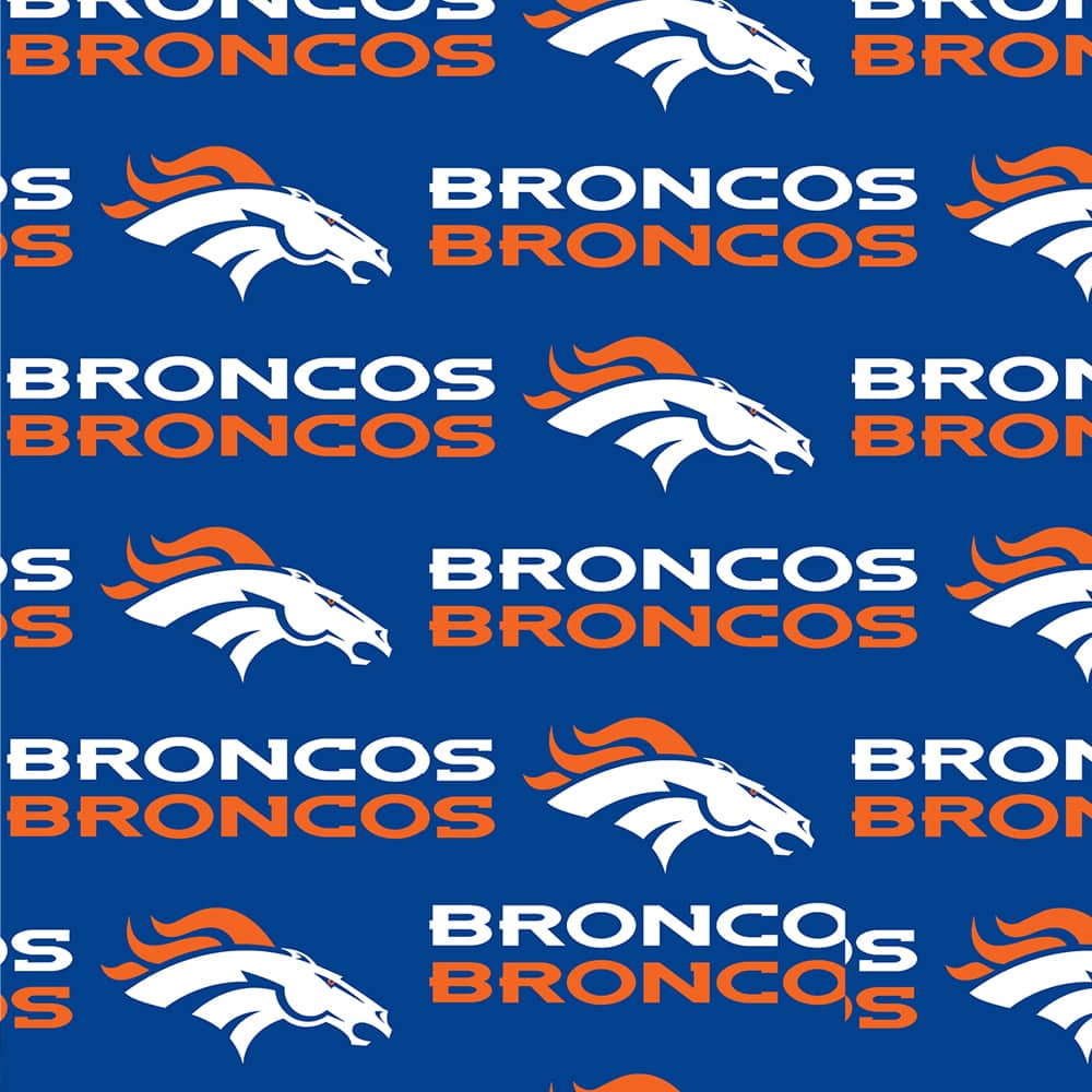 NFL Denver Broncos Logo Cotton Fabric