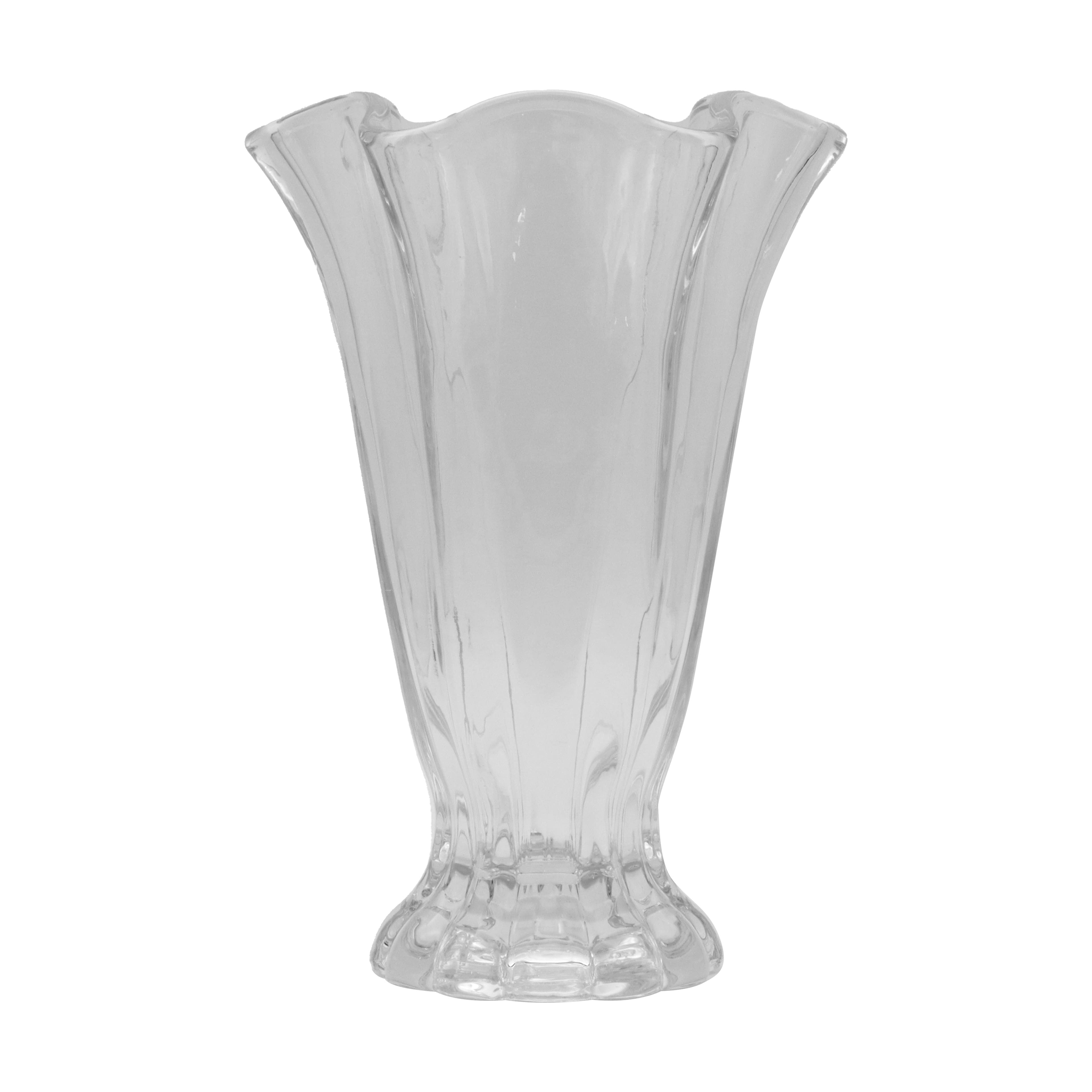 8.5" Clear Fluted Tulip Glass Vase by Ashland®