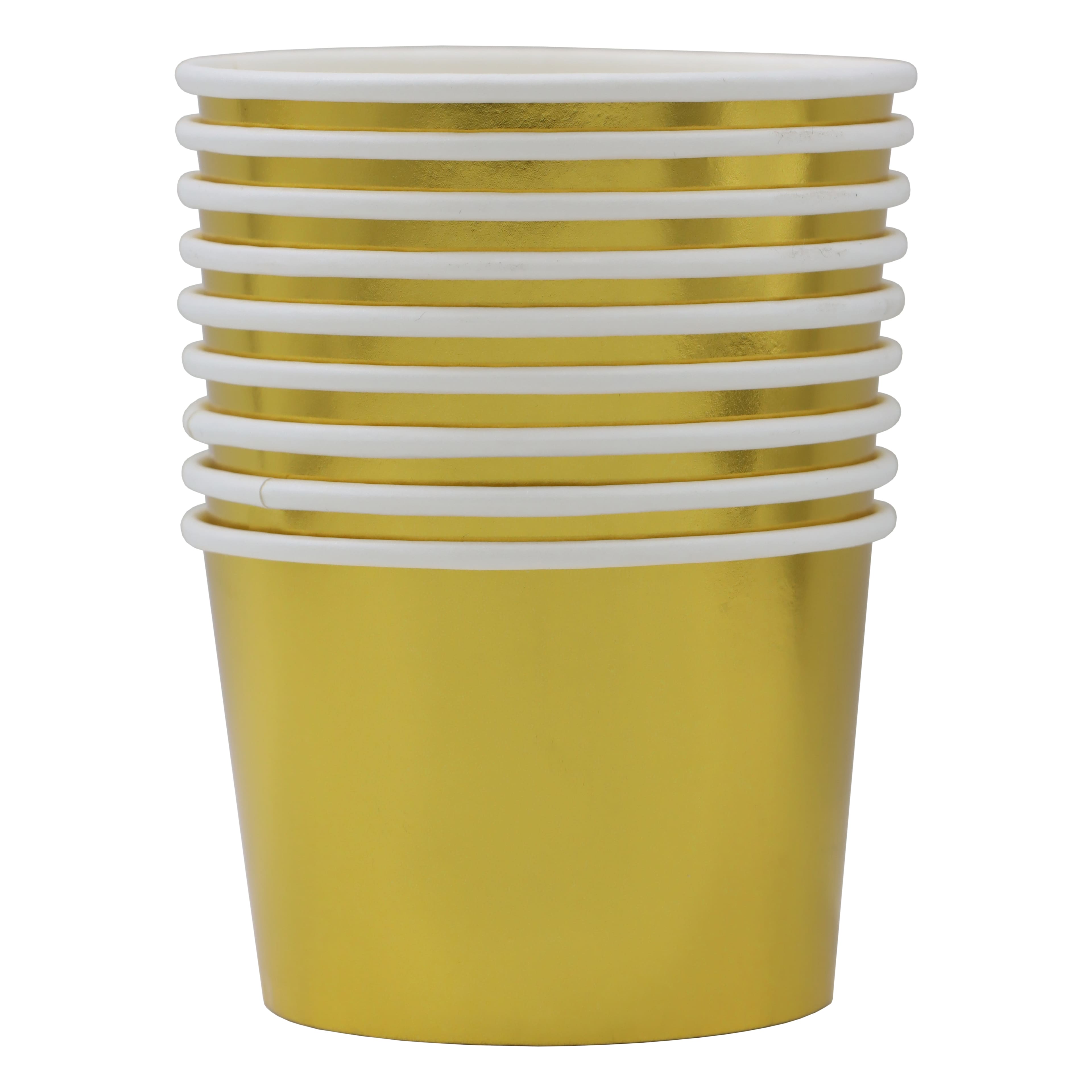 8oz. Gold Snack Cups, 10ct. by Celebrate It™