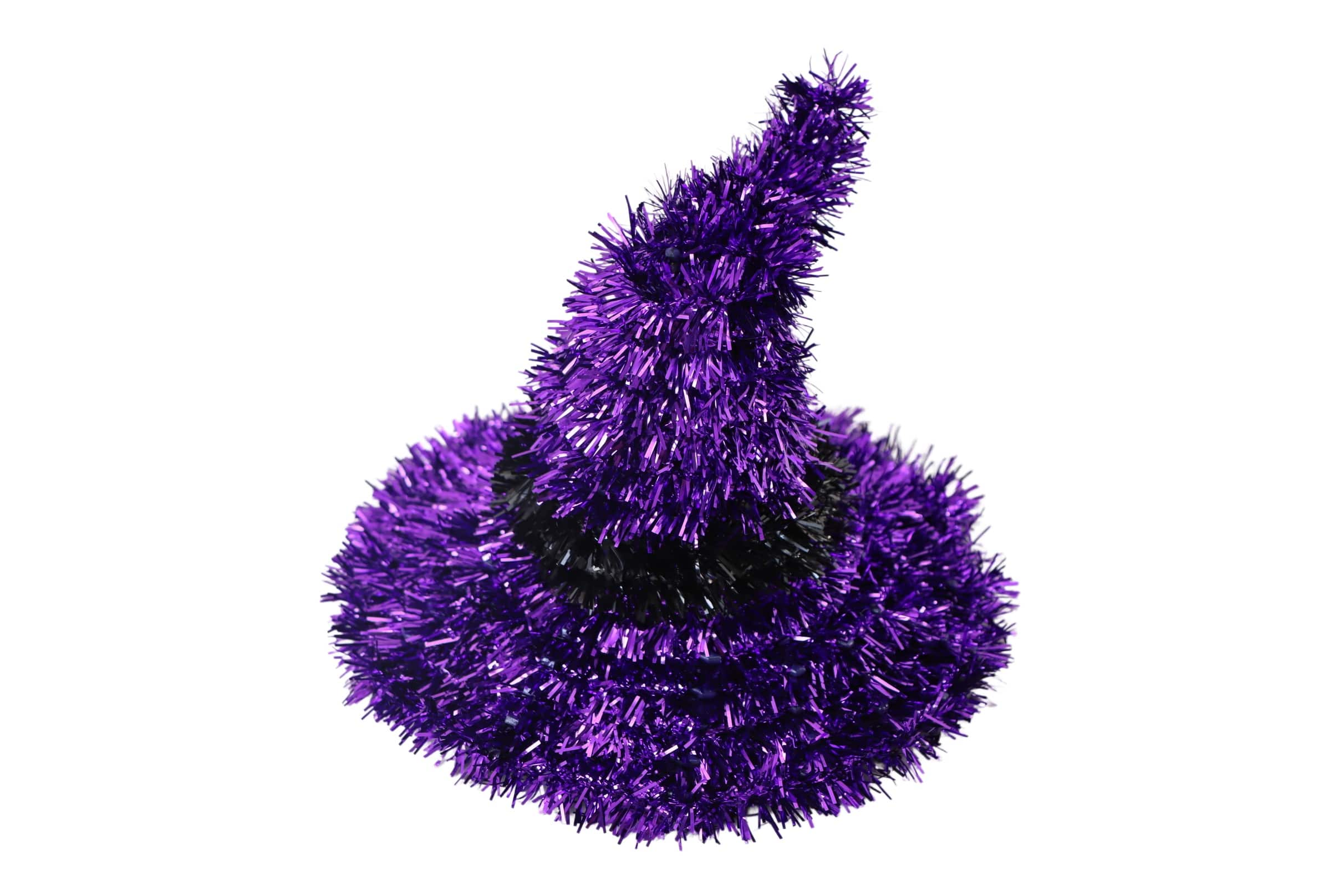 5" Purple Tinsel Witch Hat by Ashland®