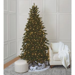 7.5ft. Pre-Lit Sugar Plum Pine Artificial Christmas Tree, LumaDazzle® Color Changing Twinkle G9 LED Lights by Ashland®