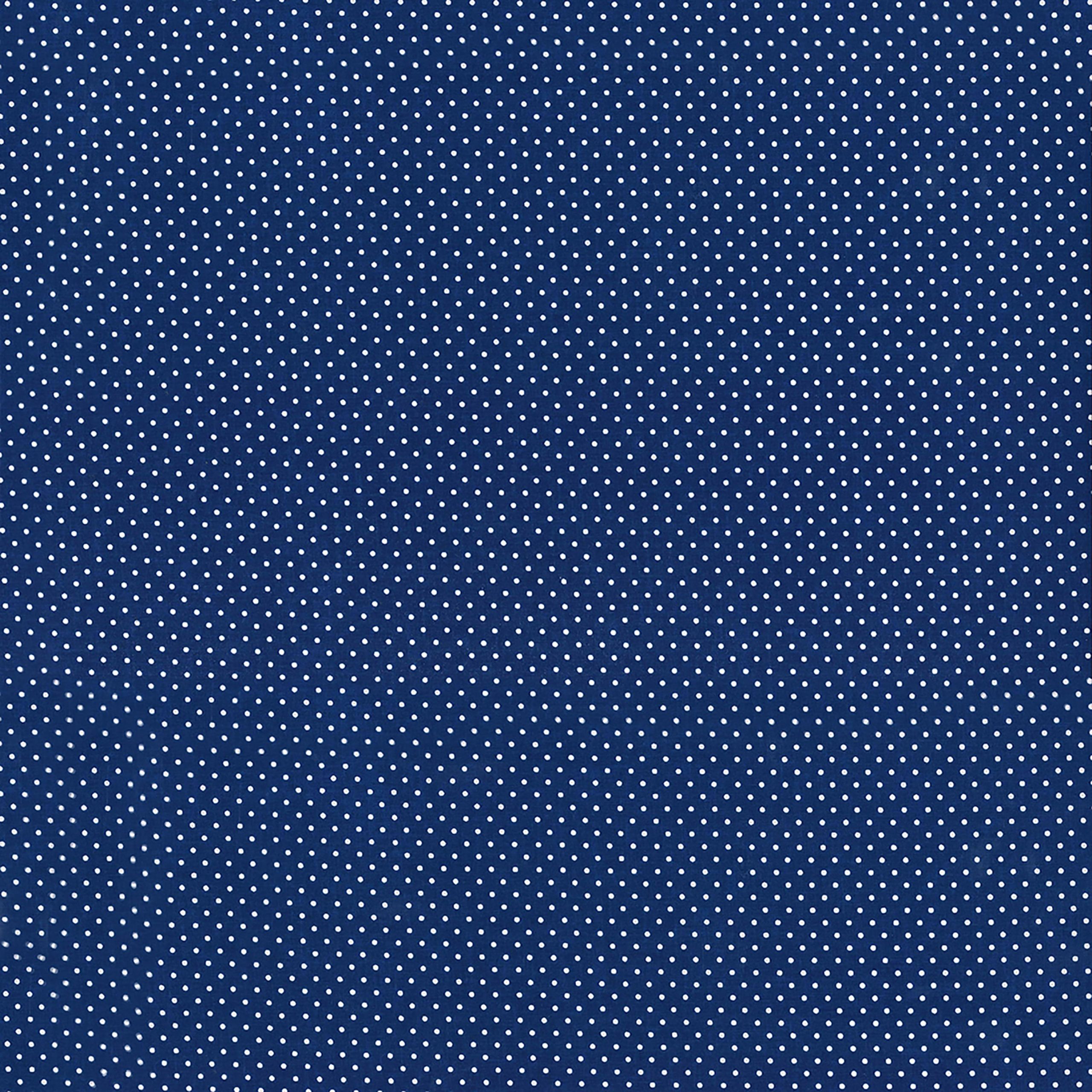 Fabric Traditions Navy Polka Dot Cotton Fabric - Image 3
