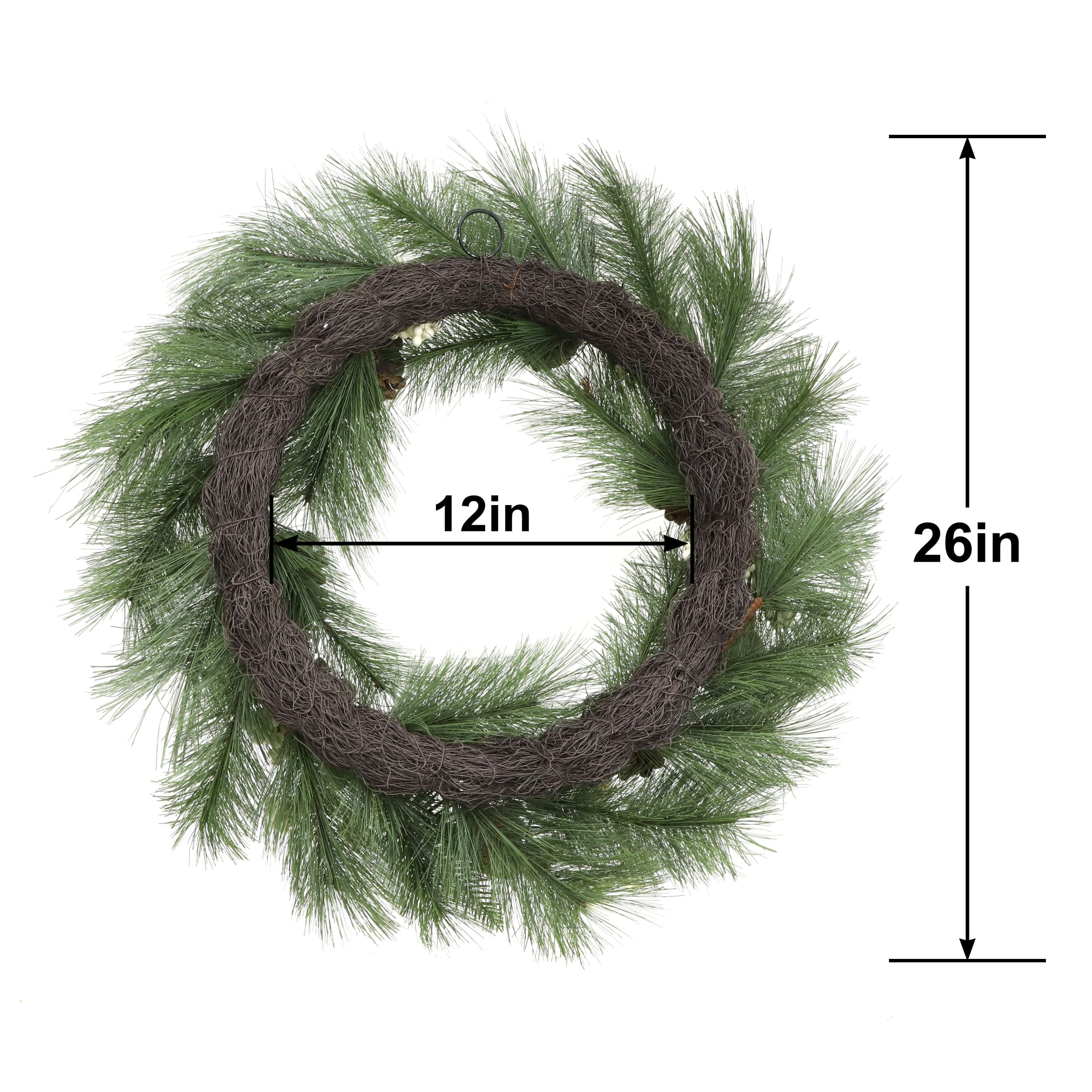 26" Gingerbread Cookies, Pine & Pinecones Wreath by Ashland® - Image 3