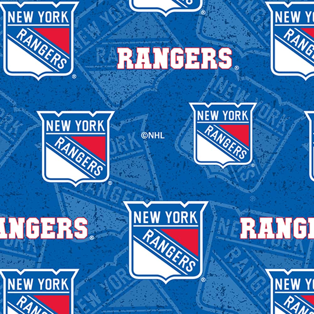 NHL New York Rangers Tone-on-Tone Cotton Fabric