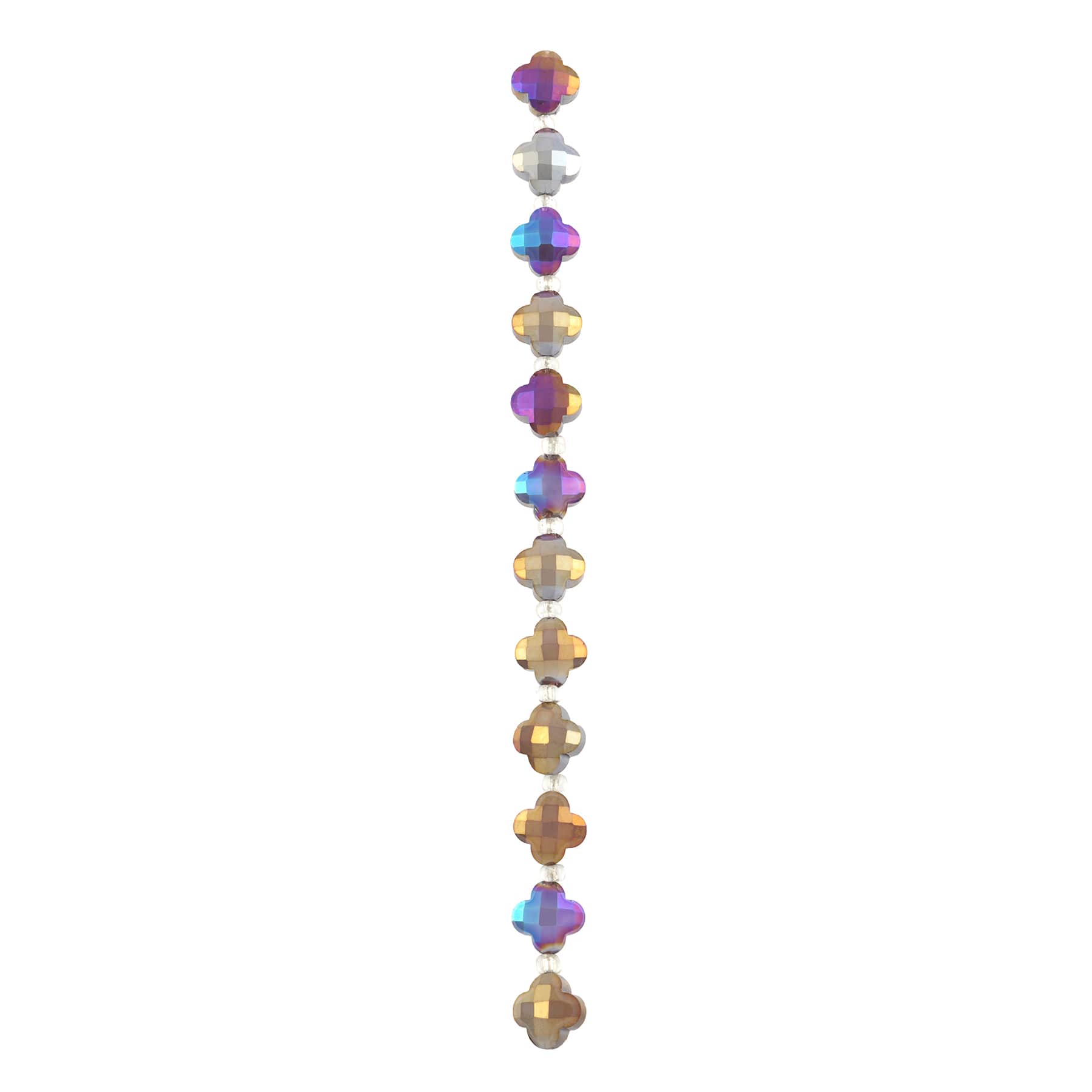 Purple Glass Faceted Cross Beads, 12mm by Bead Landing™ - Image 3