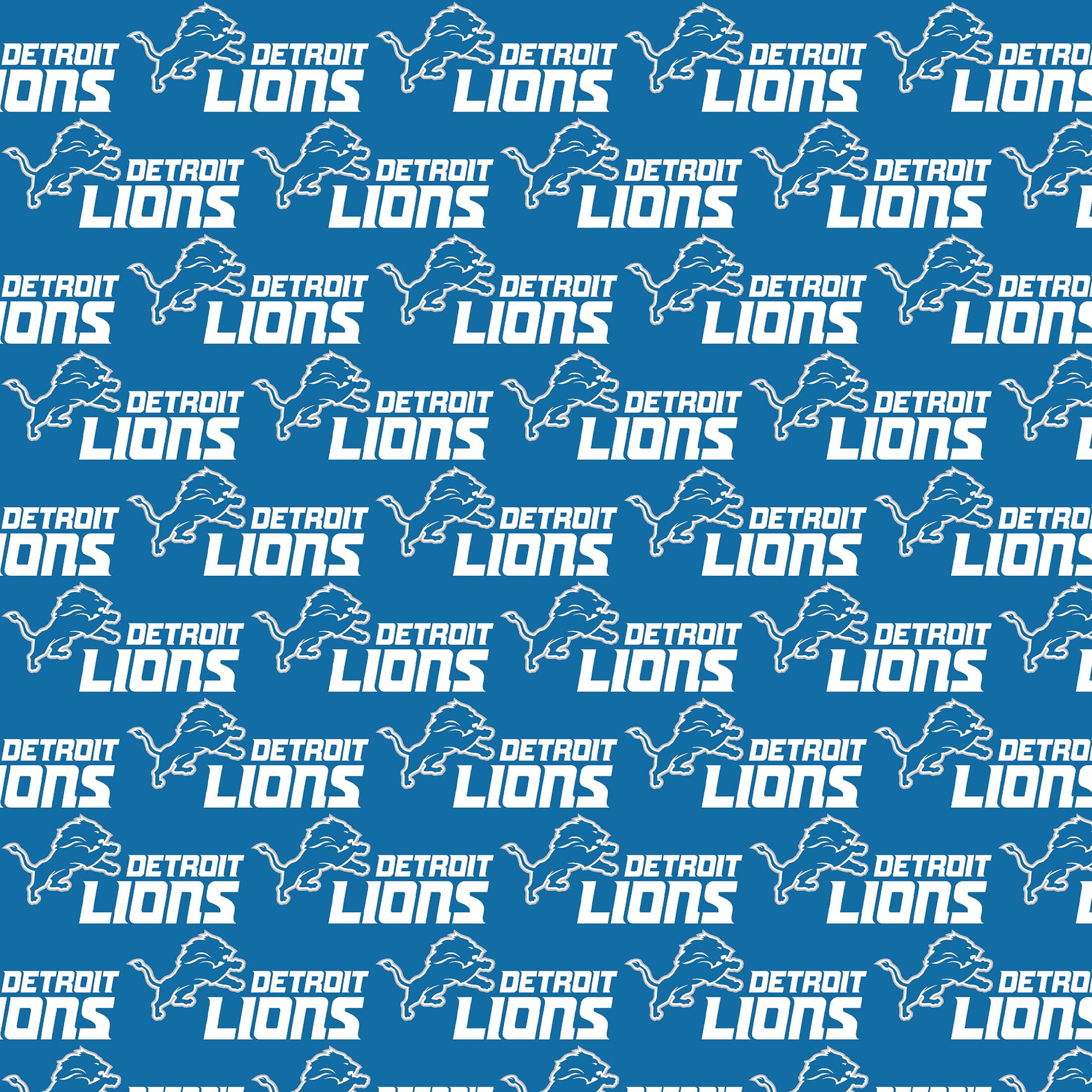 NFL Detroit Lions Cotton Fabric