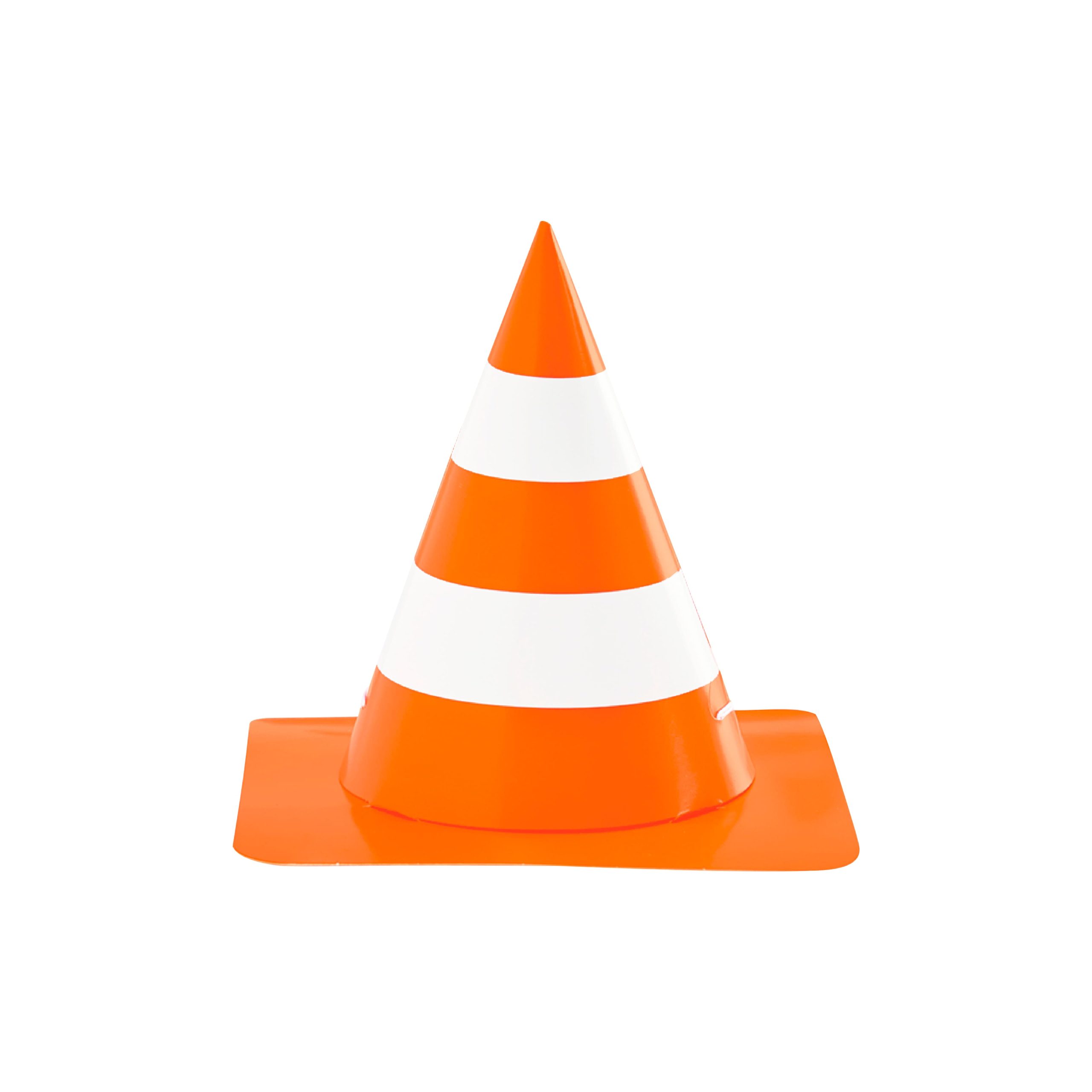 5" Orange & White Cone Party Hats, 6ct. by Celebrate It™