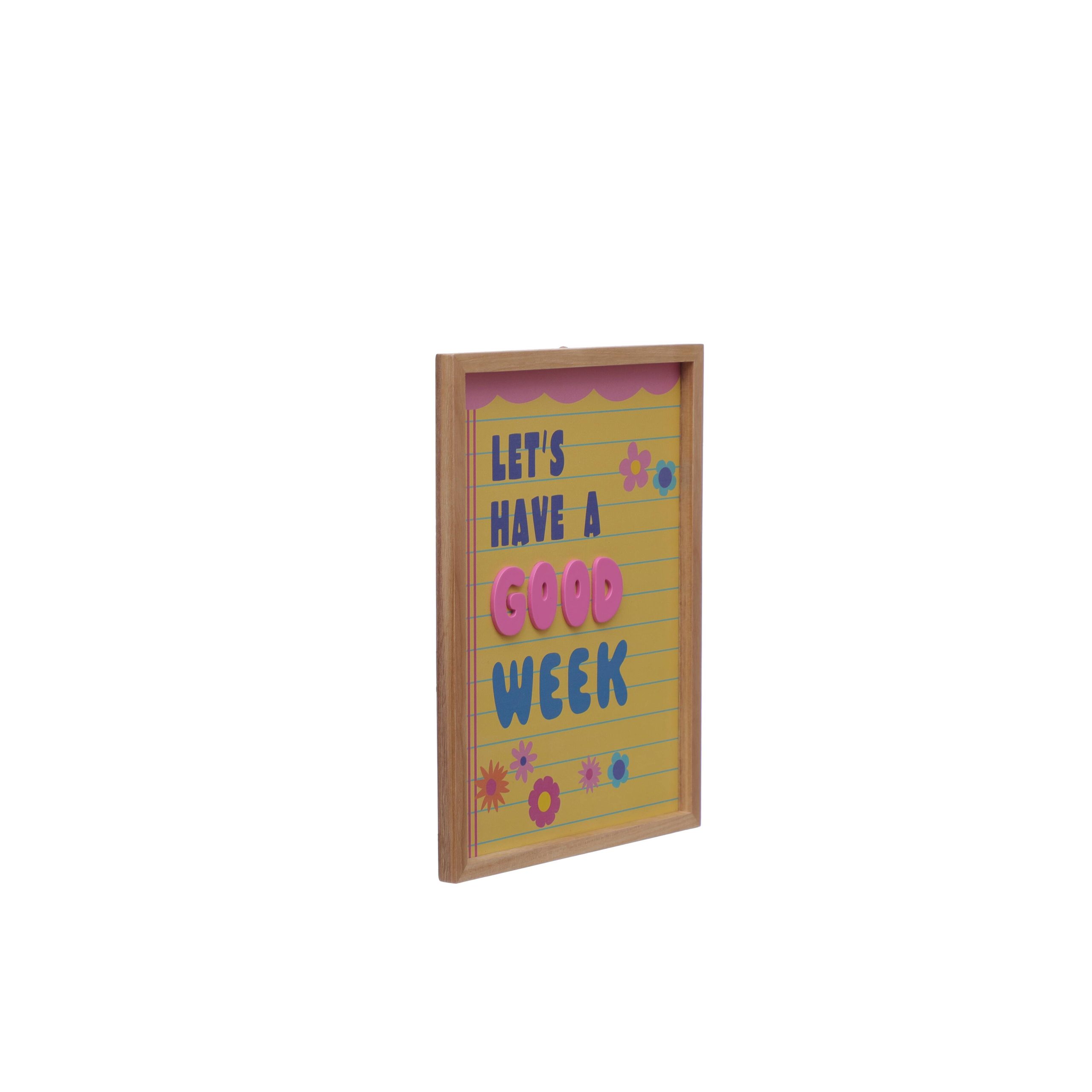 Class Rules! 10" x 12.75" Good Week Wall Décor by B2C™ - Image 2