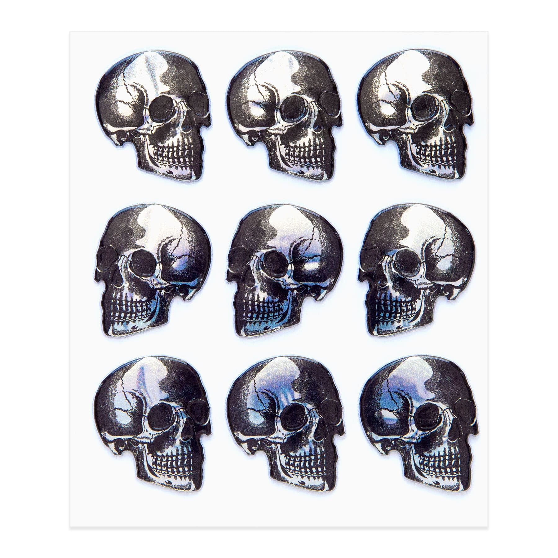 Shimmer Skull Puffy Dimensional Stickers by Recollections™
