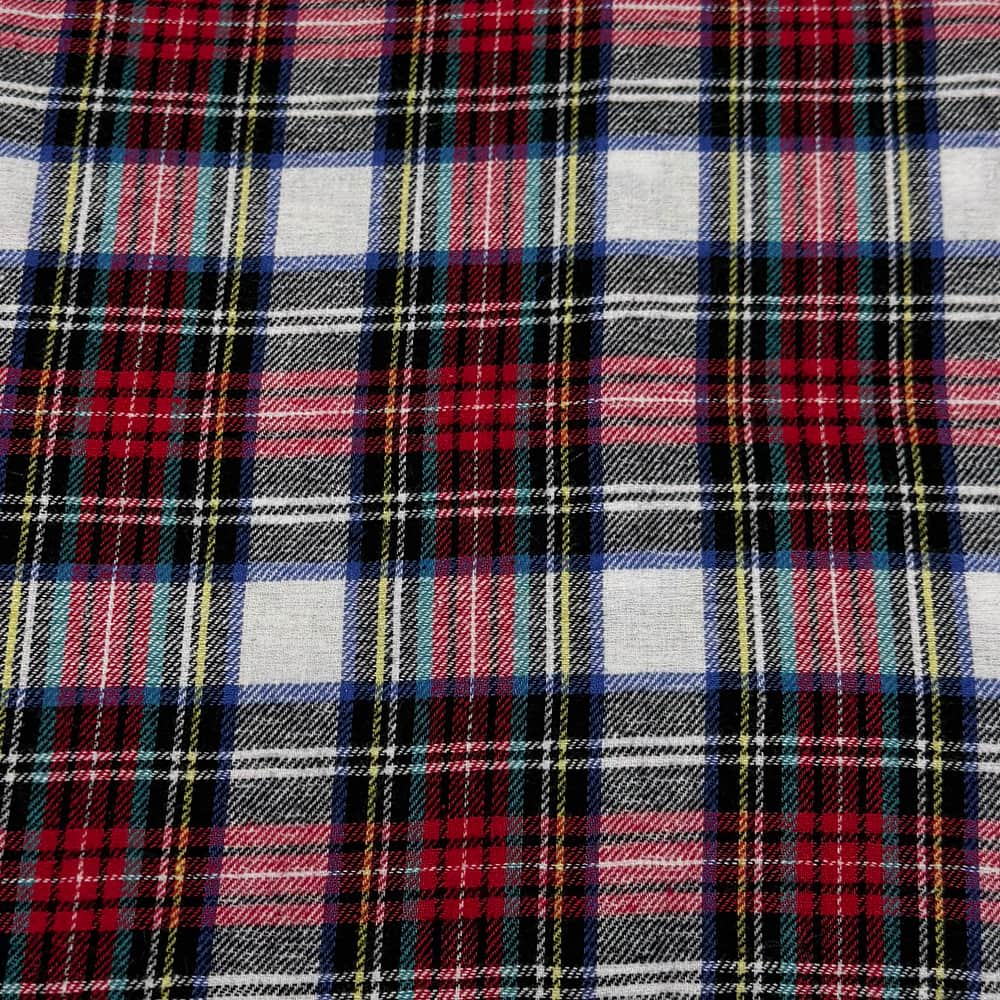 Feldman Dallas Plaid Yarn-Dyed Cotton Flannel Fabric