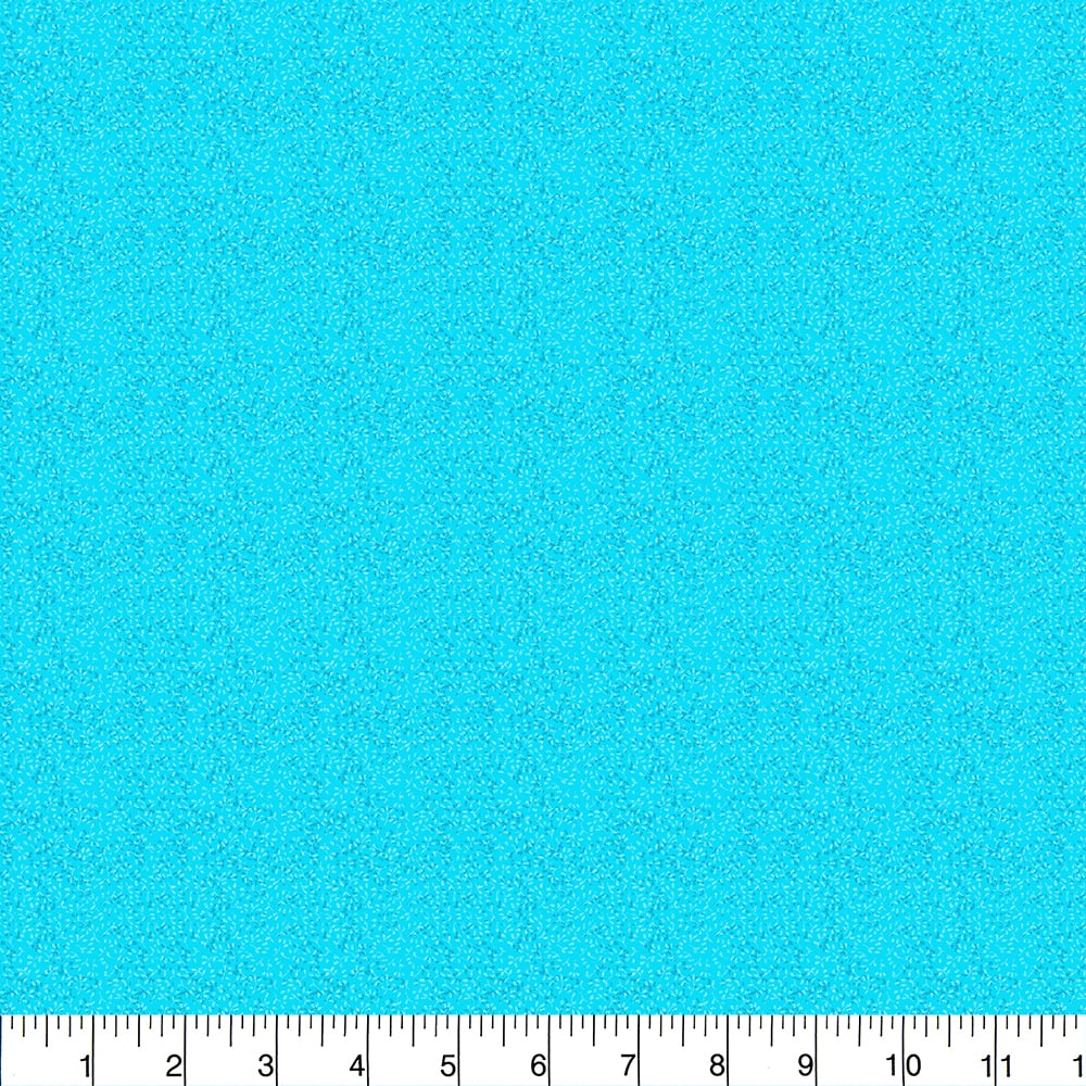 Fabric Traditions Blue Micro Leaf Blender Cotton Quilted Fabric