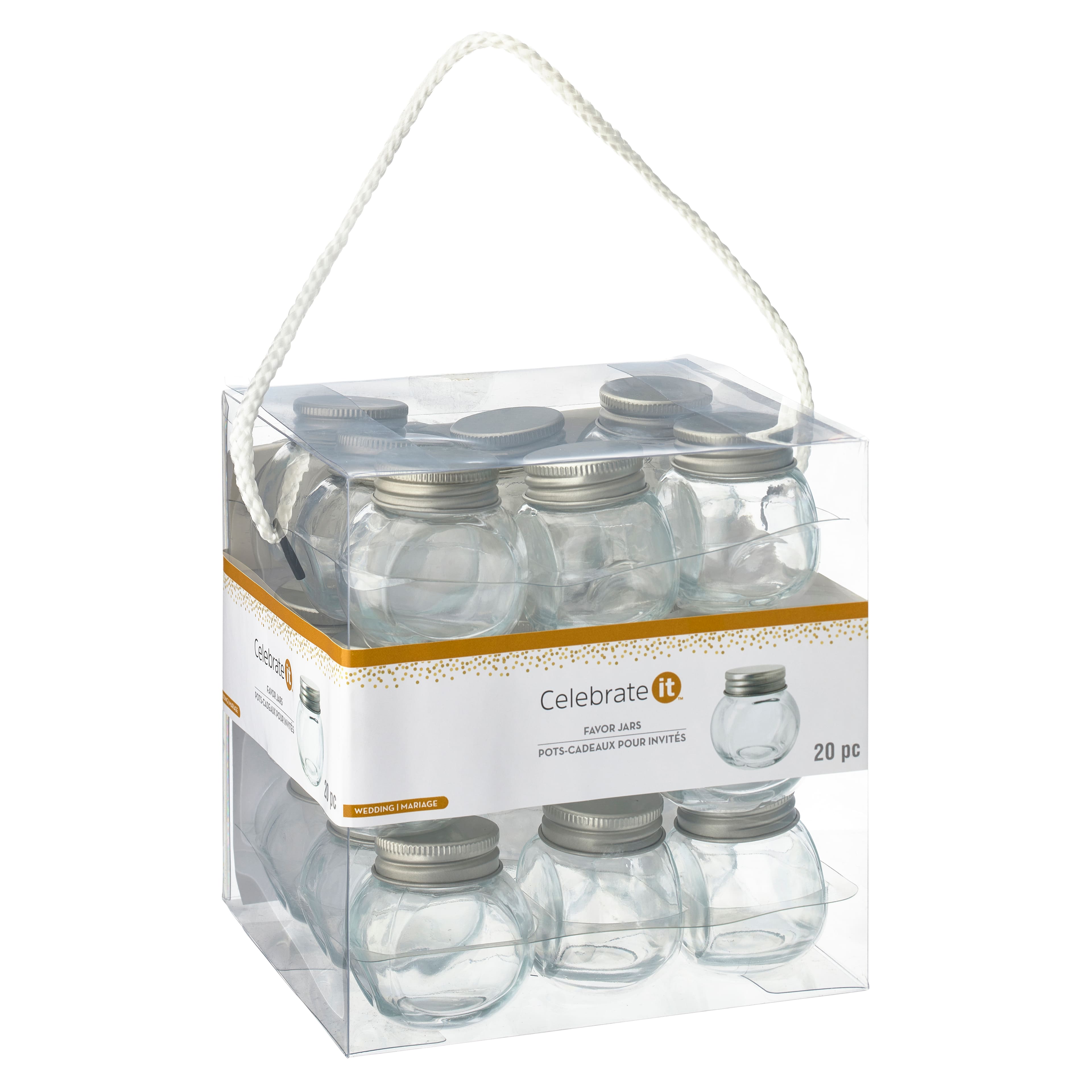 Round Glass Favor Jars, 20ct. by Celebrate It™