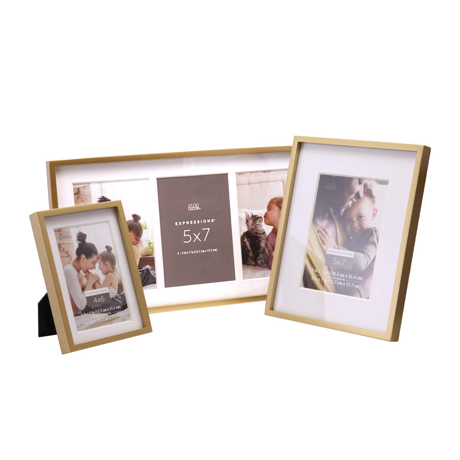 Expressions™ 3 Opening 5" x 7" Gold Sydney Collage Frame by Studio Décor® - Image 4