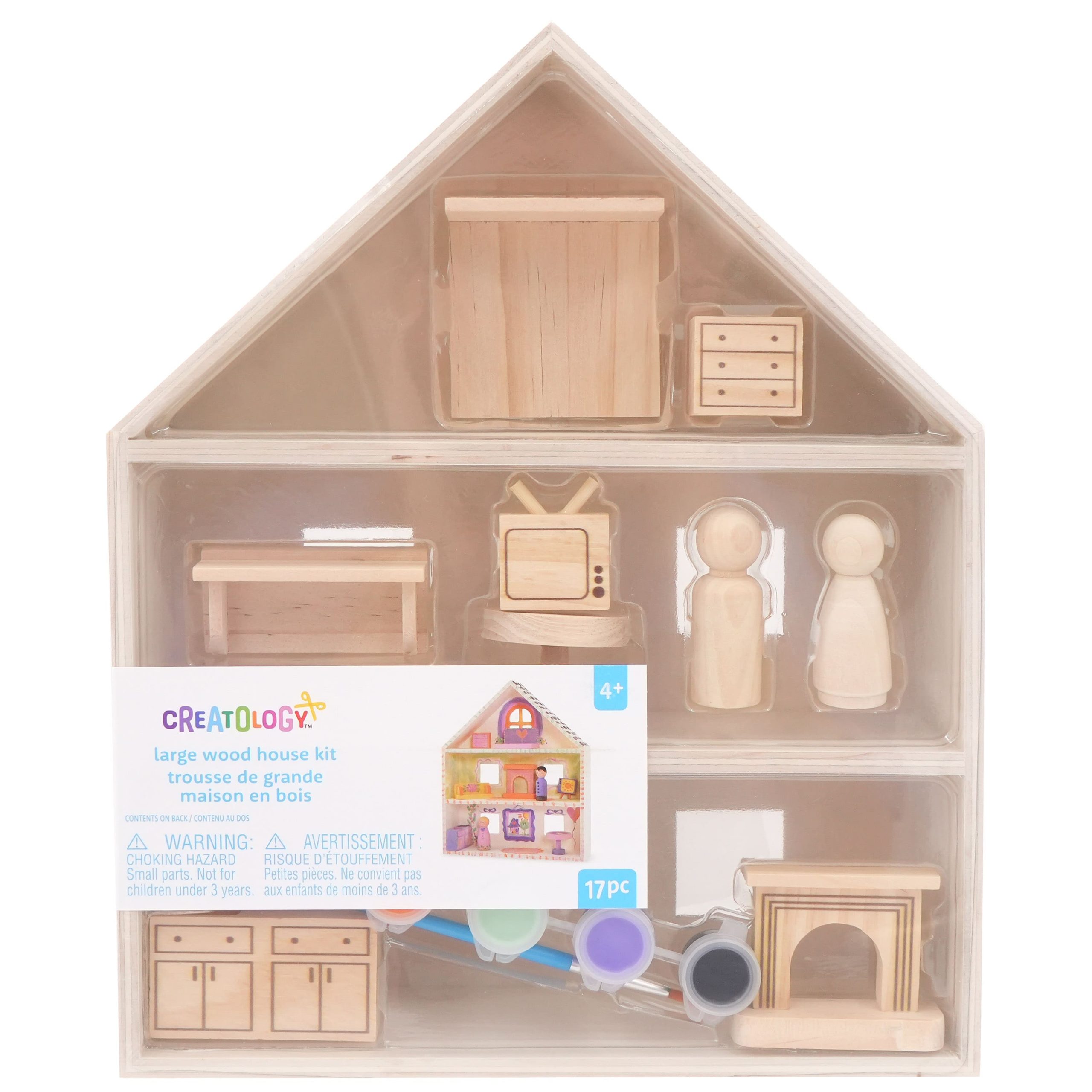 Large Wood House Kit by Creatology™ - Image 3