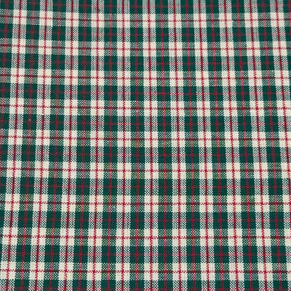 Feldman Green & Red Small Homespun Plaid Cotton Fabric