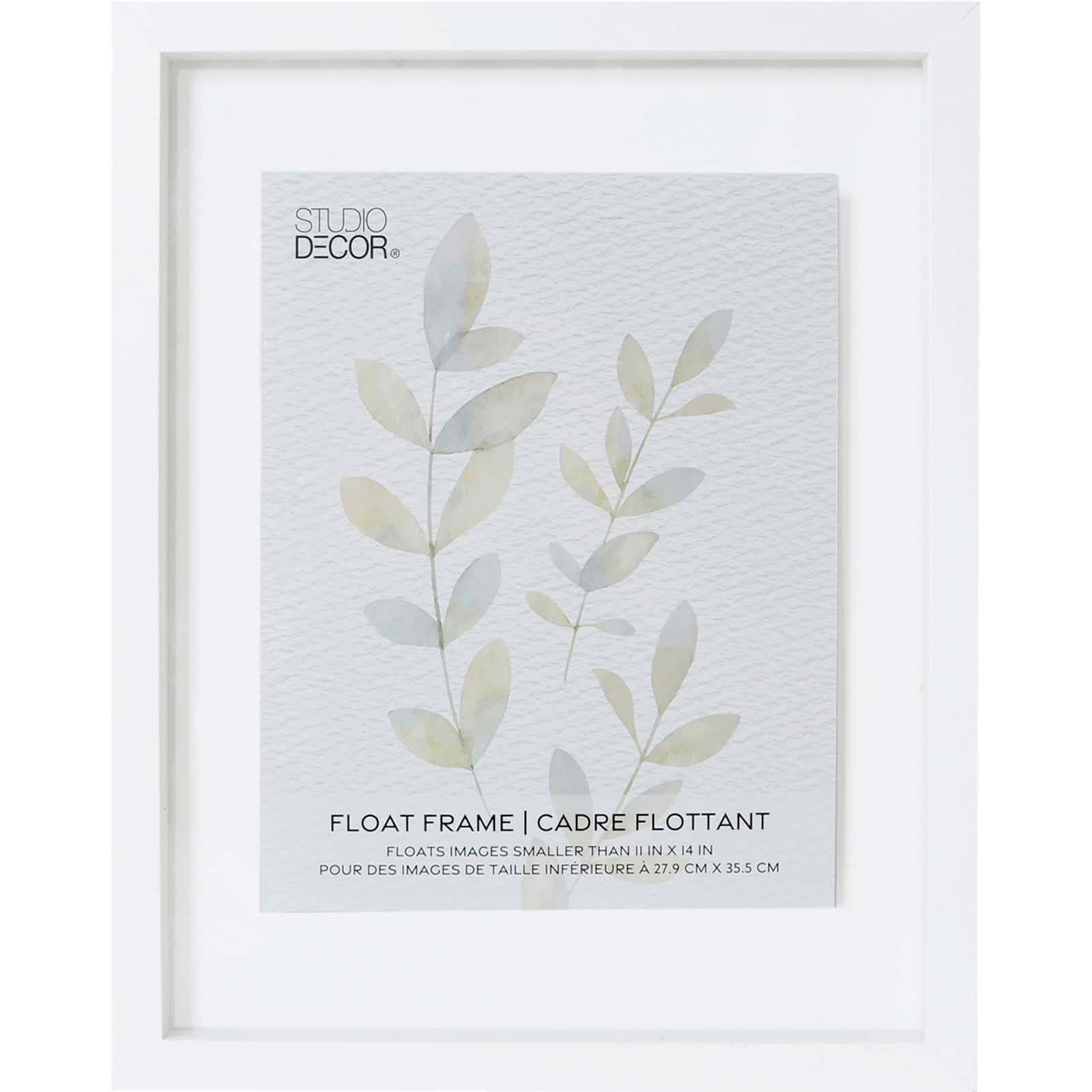 11" x 14" White Float Frame by Studio Décor®
