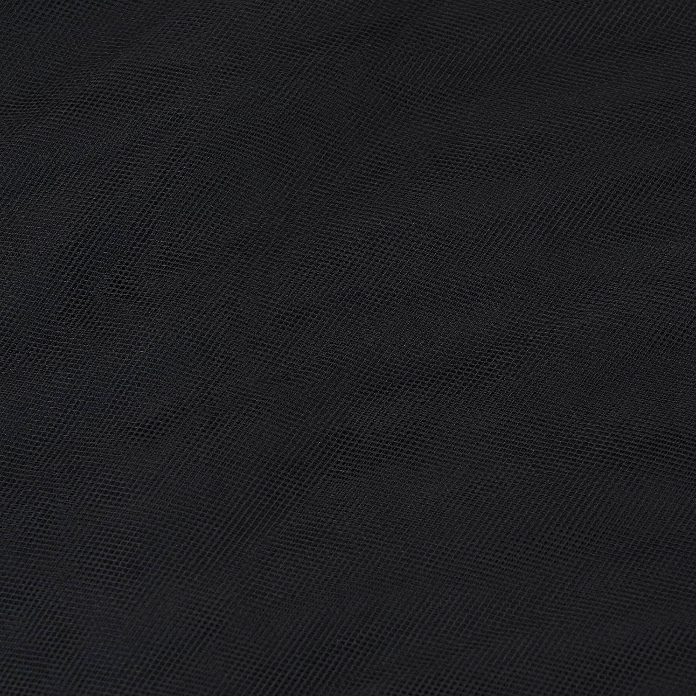 Wyla Black Matte Tulle Fabric