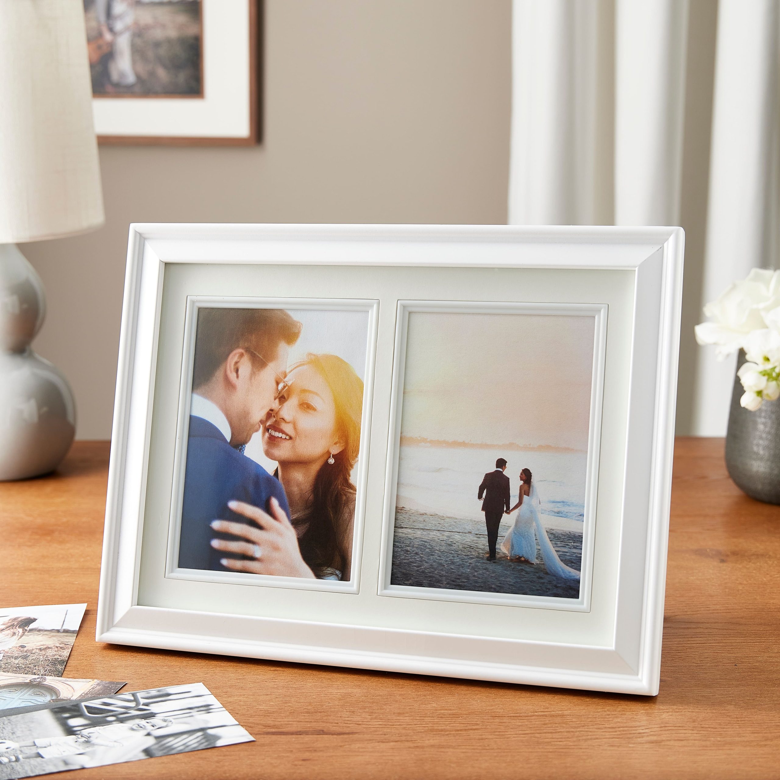 Expressions™ 2 Opening 5" x 7" White Collage Frame by Studio Décor® - Image 2