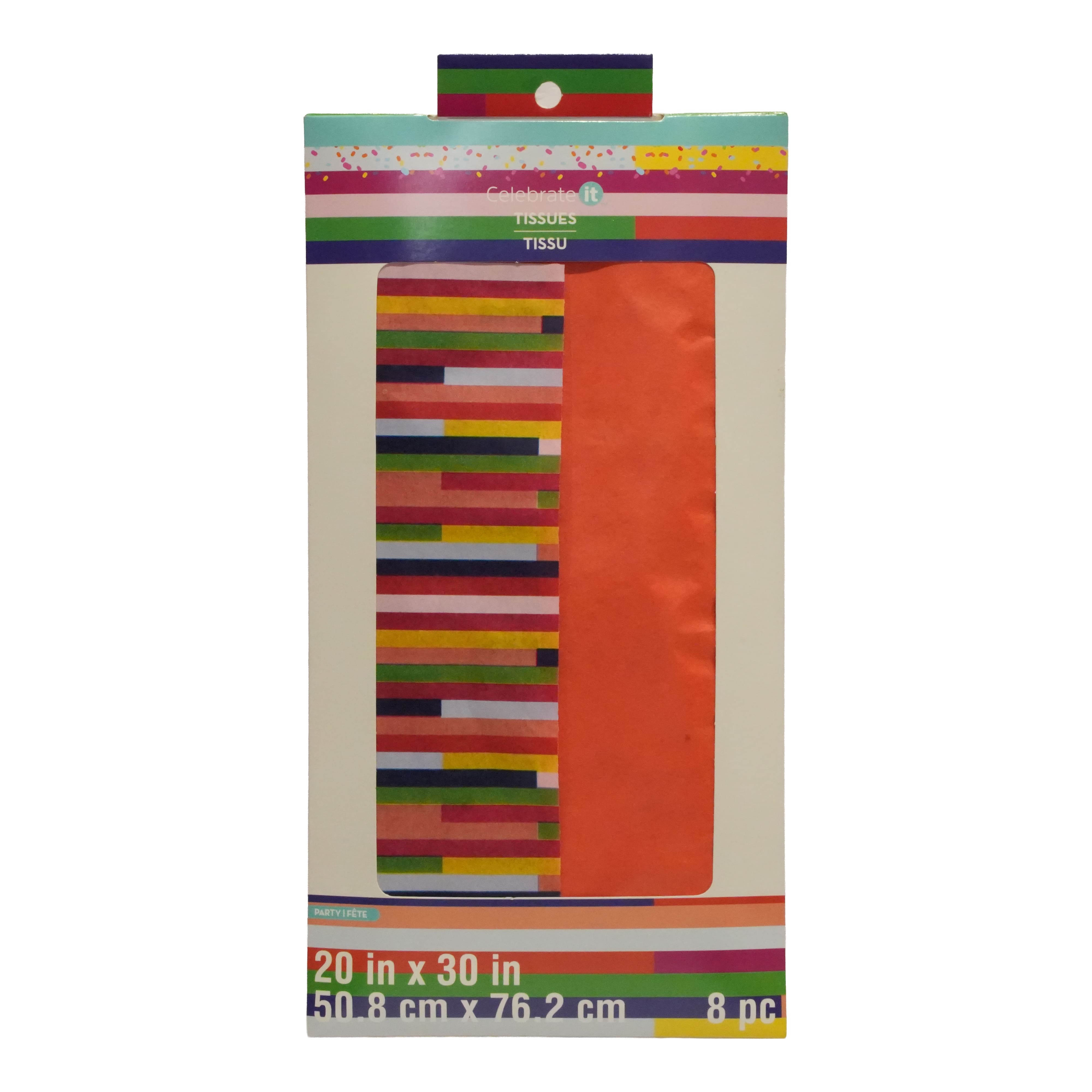 Red & Stripes Tissue Paper Sheets, 8ct. by Celebrate It™
