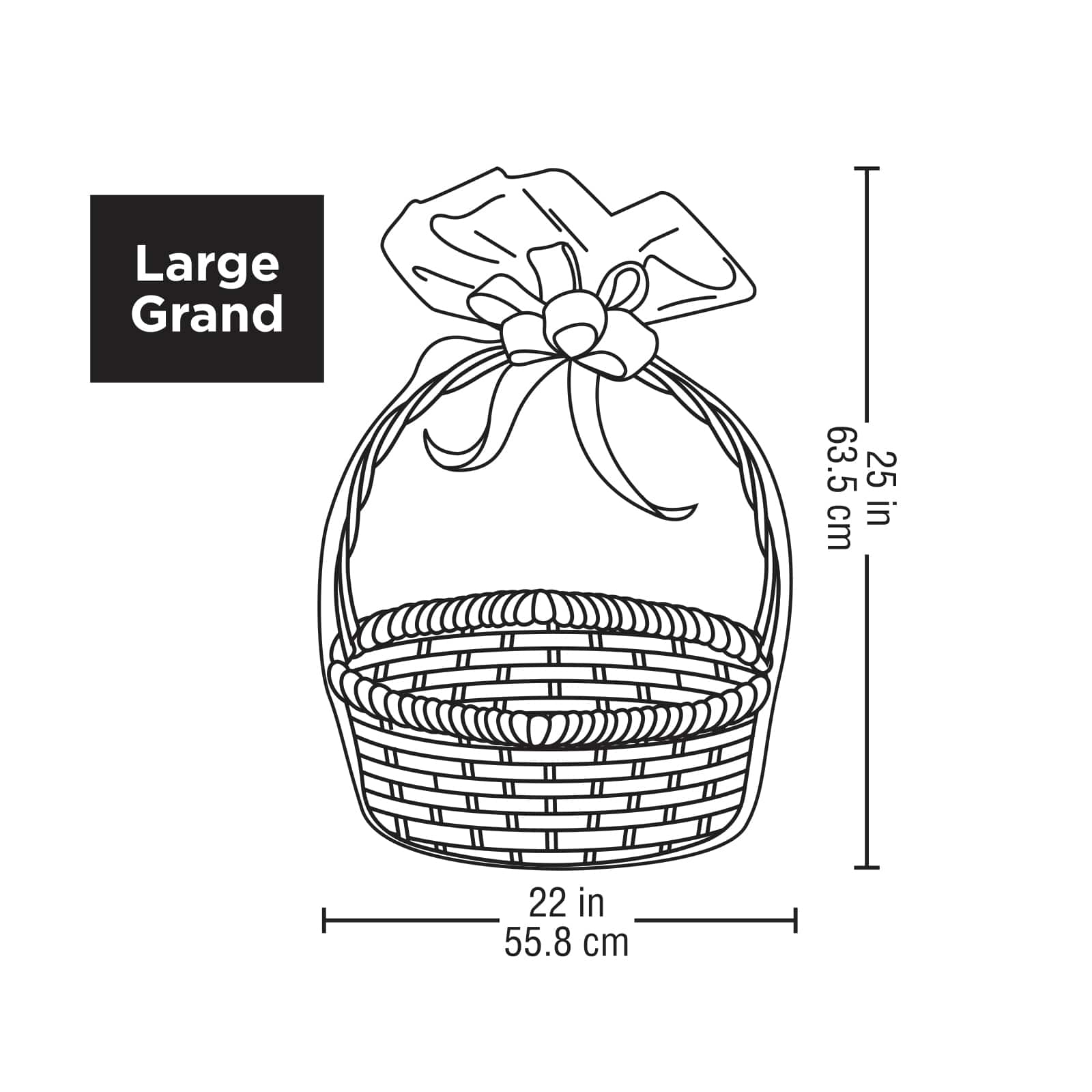 Large Clear Basket Gift Bags by Celebrate It™, 12ct. - Image 4