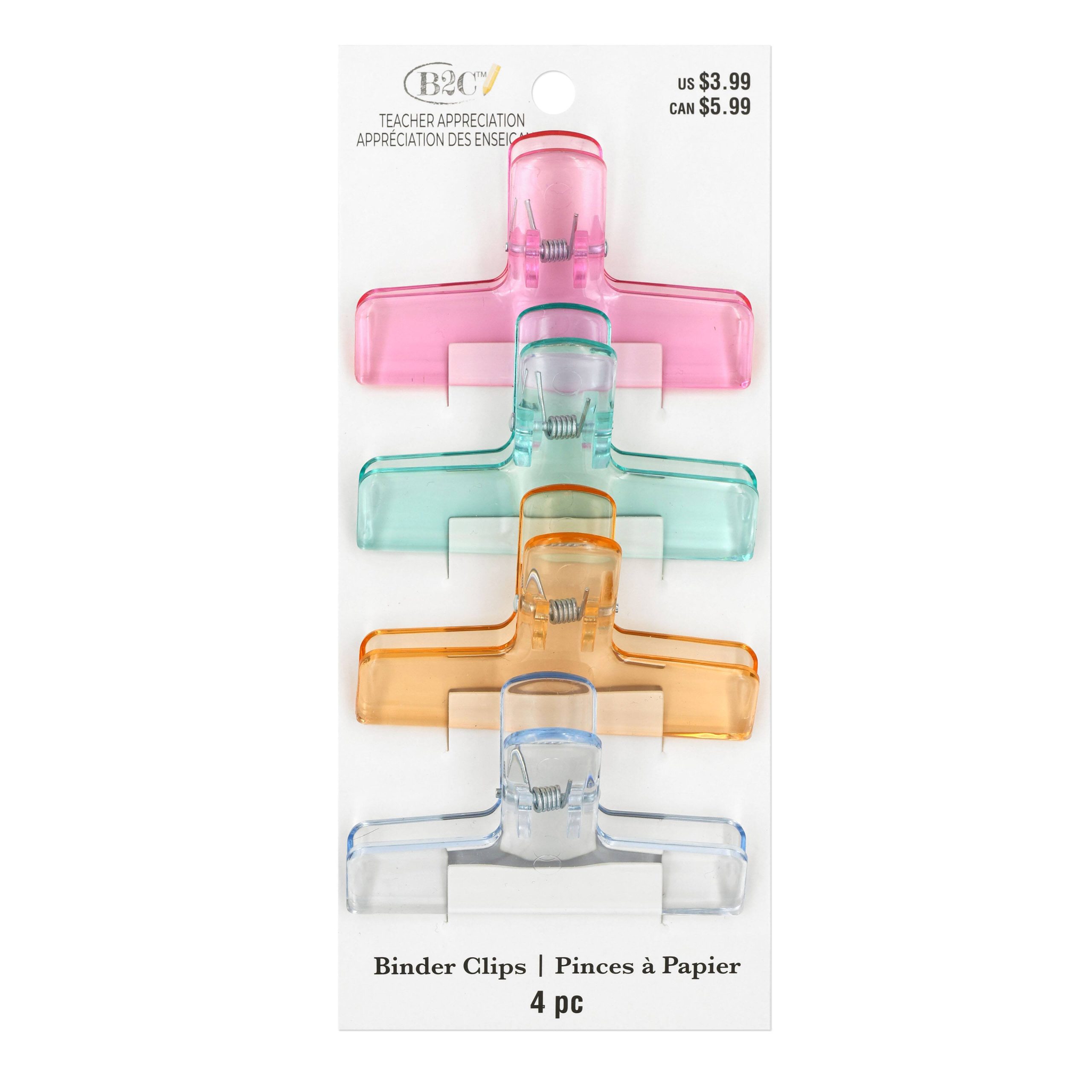 3" Teacher Binder Clips, 4ct. by B2C™ - Image 3