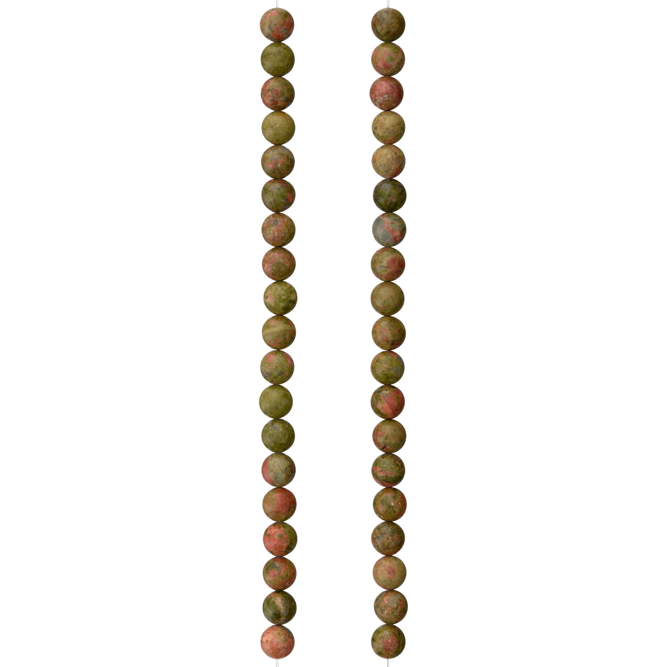 Green Unakite Round Beads, 8mm by Bead Landing™ - Image 3