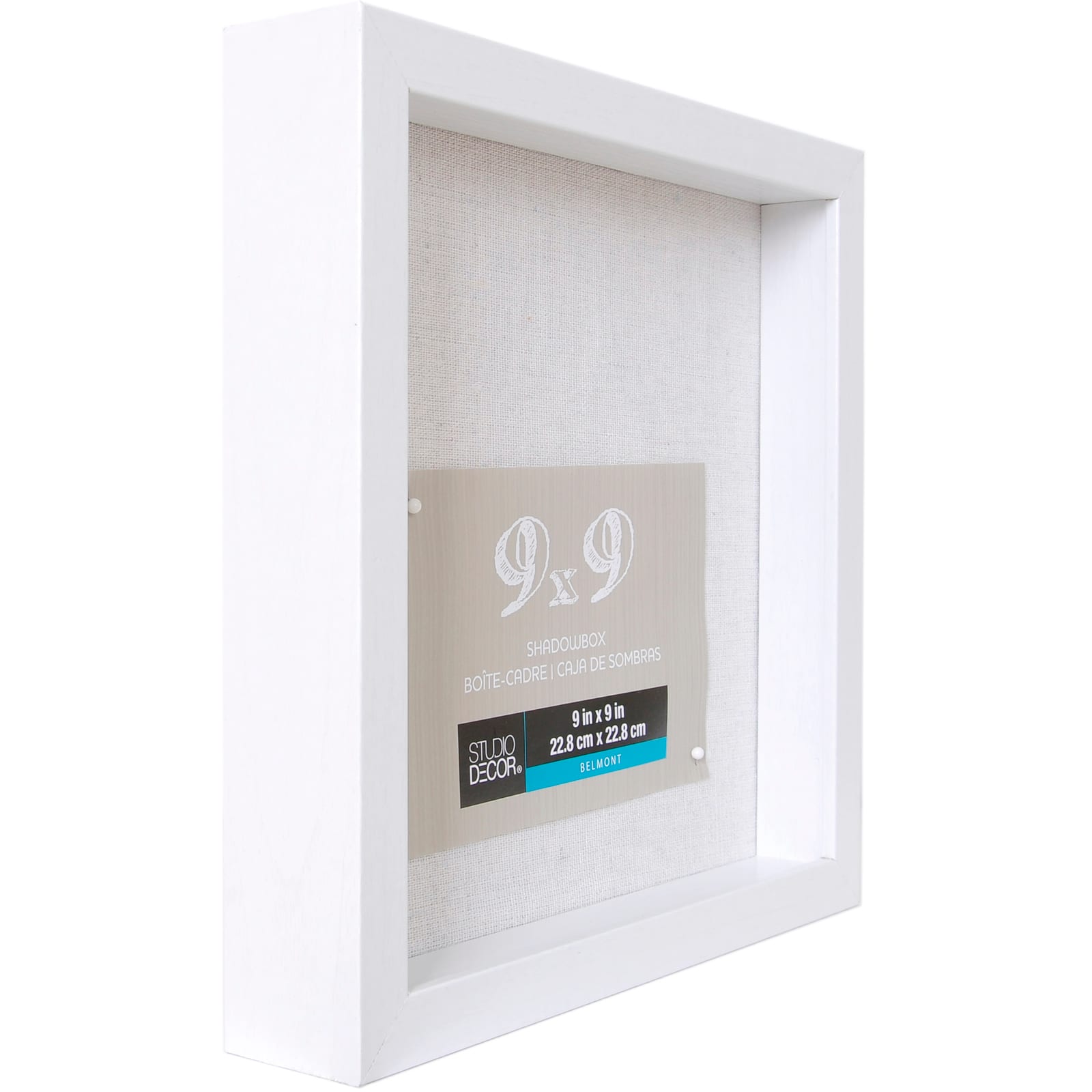 White Belmont Shadow Box by Studio Décor® - Image 2