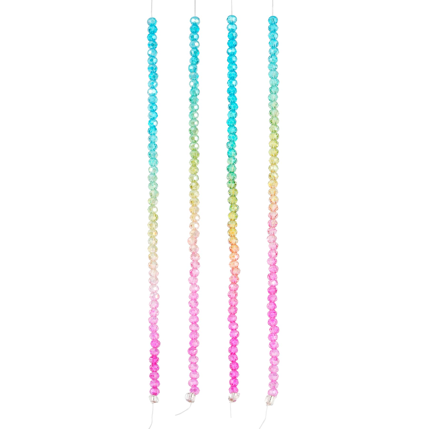 Rainbow Glass Faceted Round Beads, 3.5mm by Bead Landing™ - Image 3