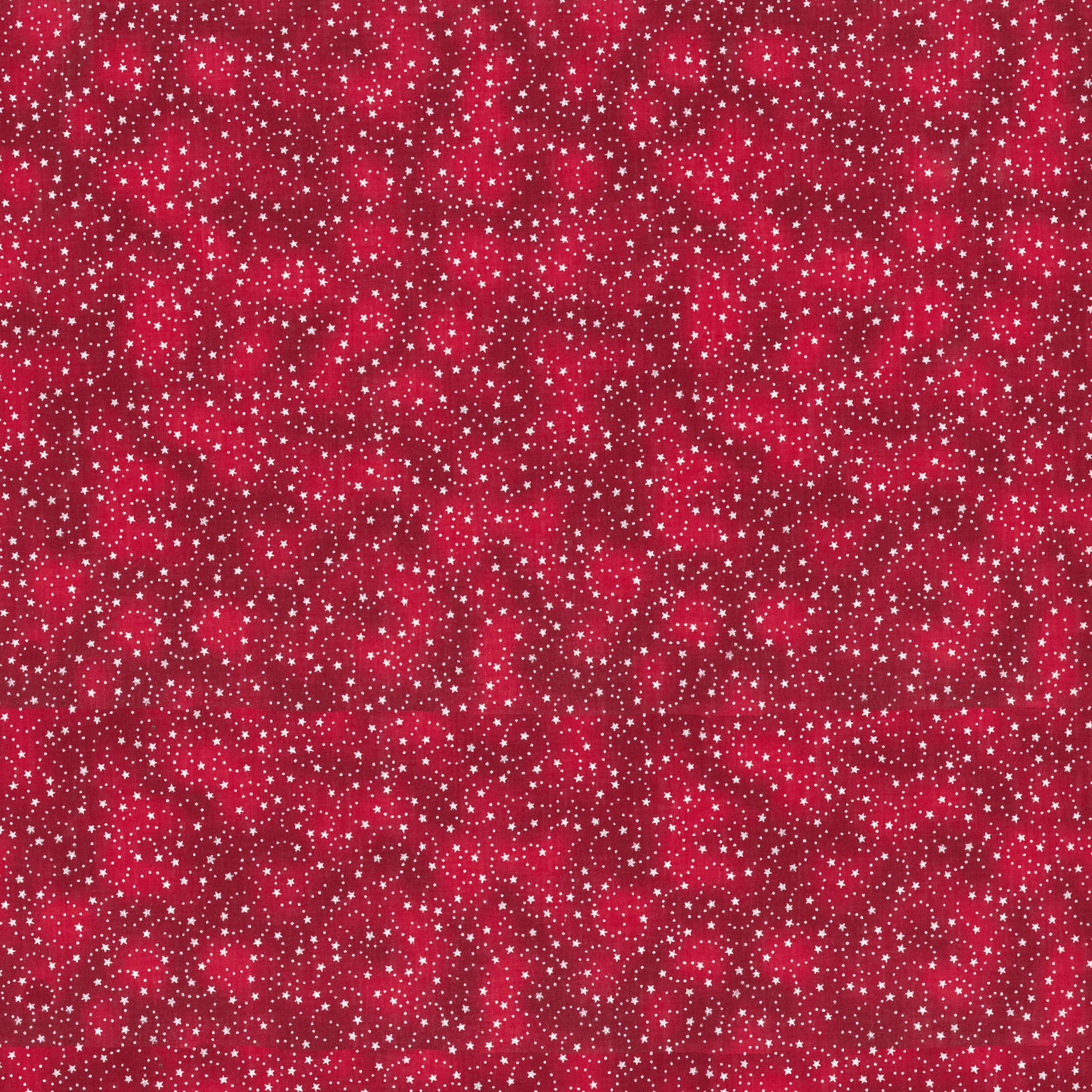 Fabric Traditions Red Swirling Stars Cotton Fabric - Image 4