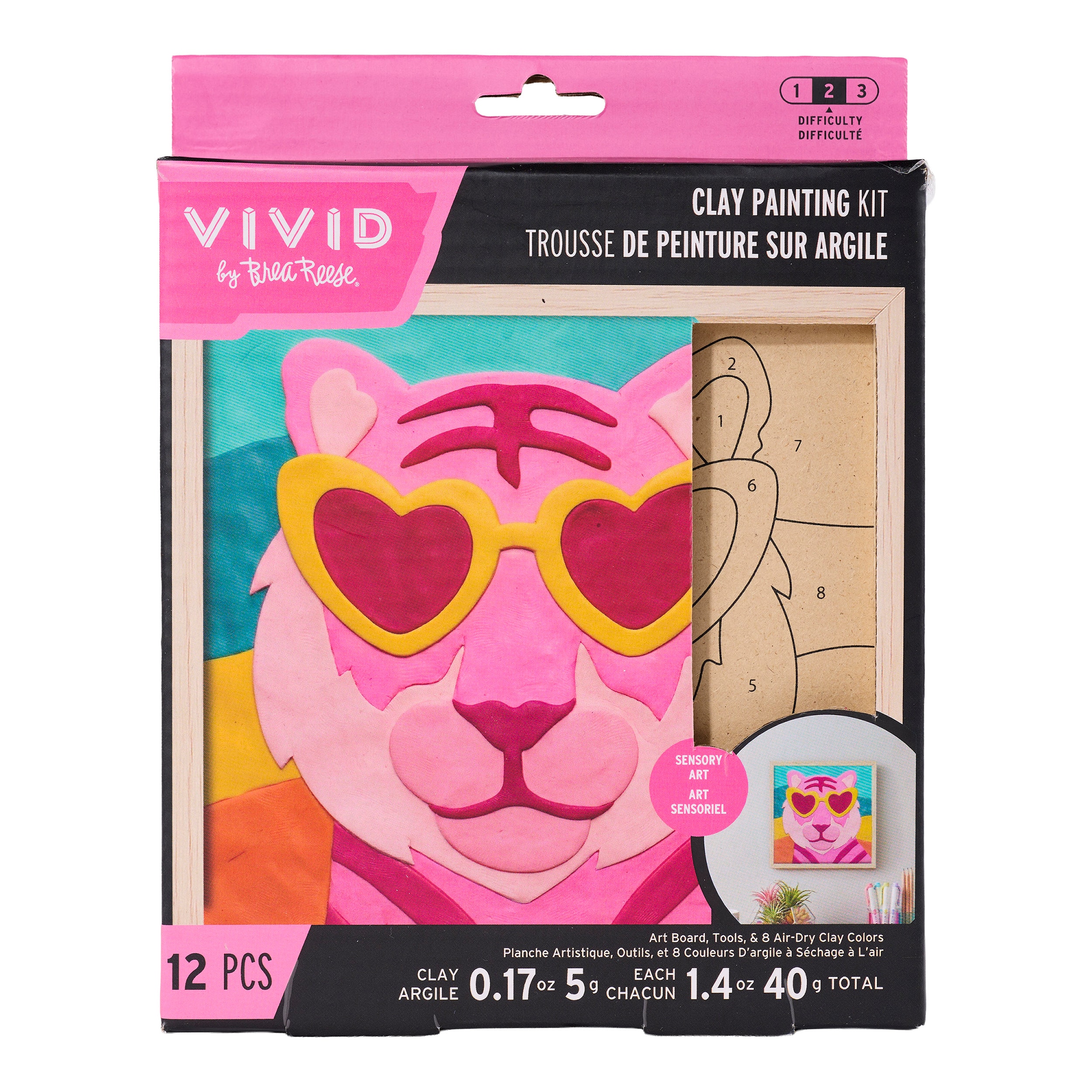 Vivid by Brea Reese® 6" x 6" Tiger Clay Painting Kit