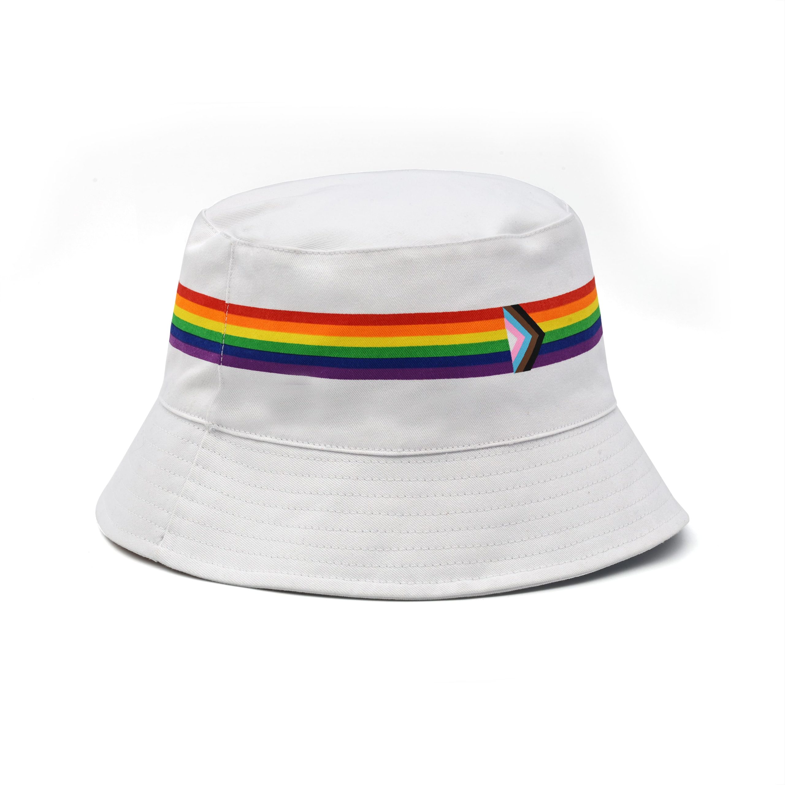 Pride Progress Flag Adult Bucket Hat by Celebrate It™ - Image 2