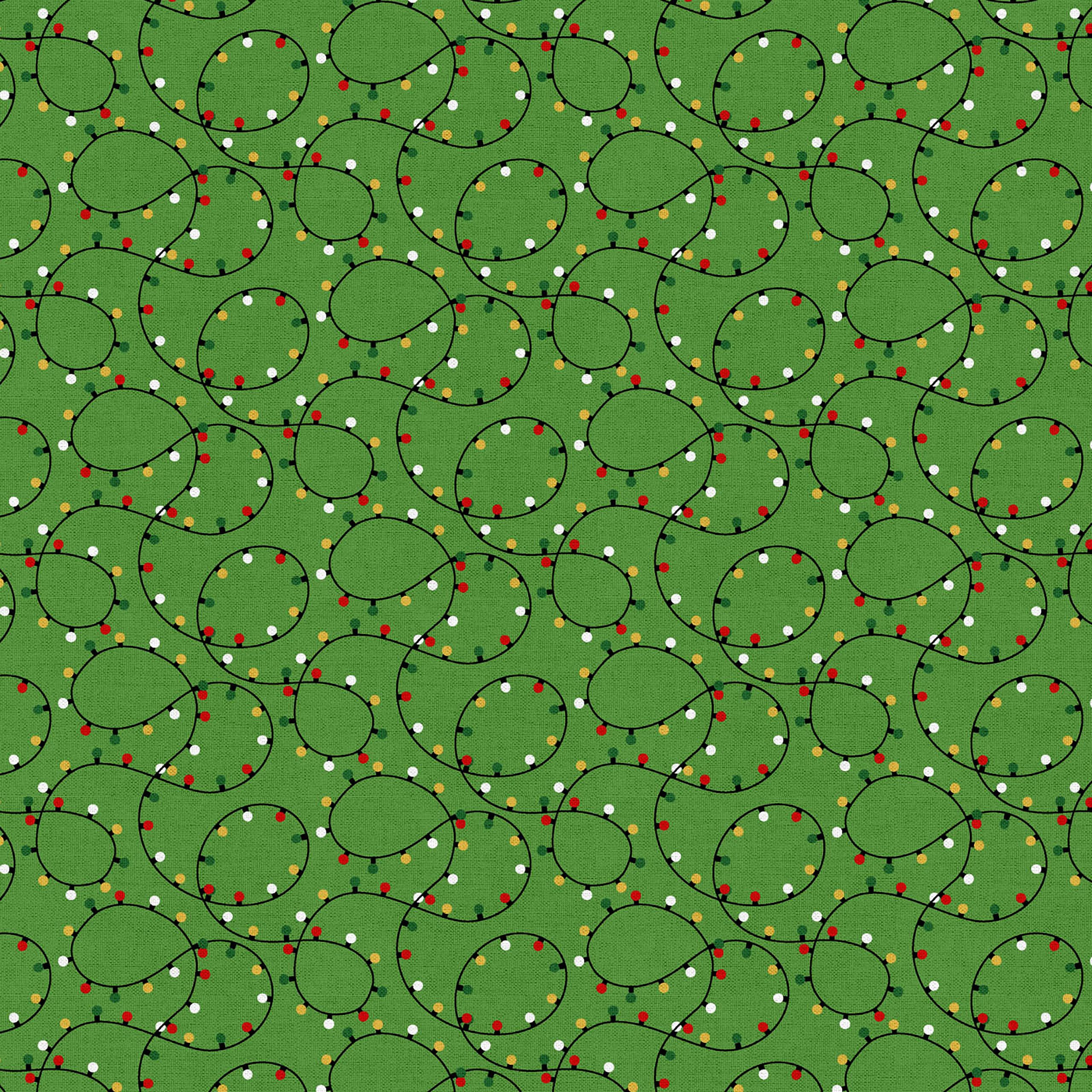 Fabric Editions Holiday Lights Cotton Fabric