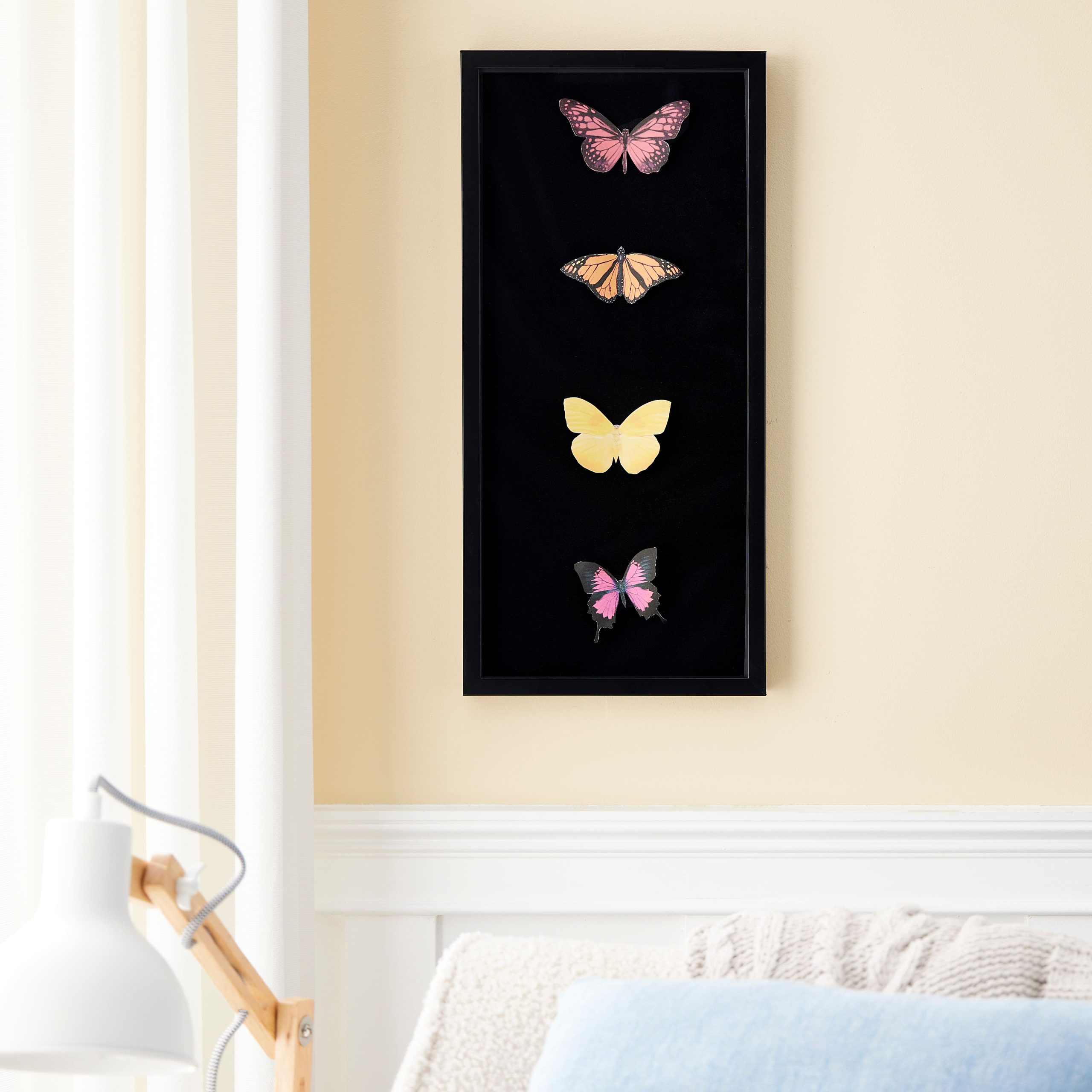 9" x 20" Black Panel Shadow Box by Studio Décor® - Image 2