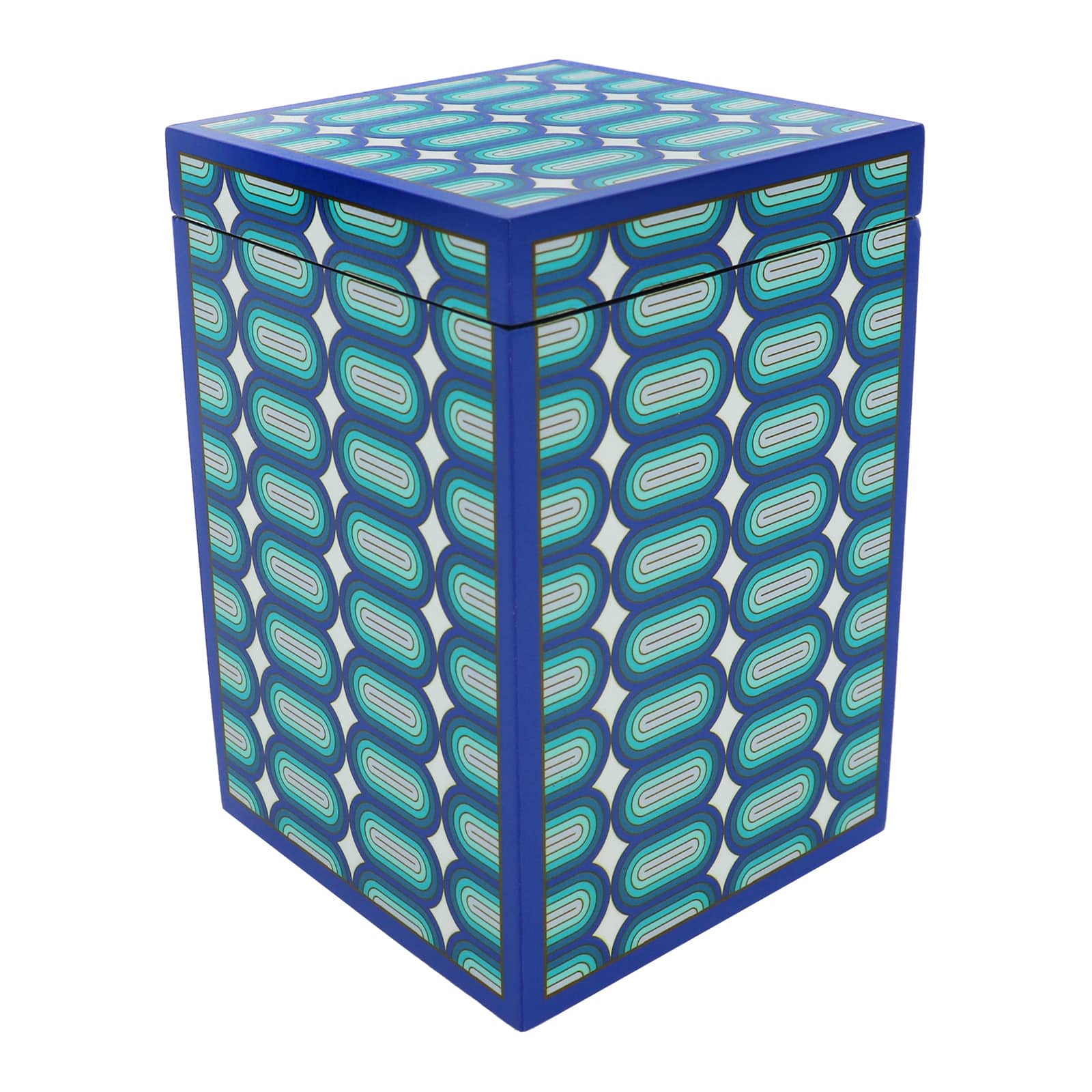 Jonathan Adler x Michaels 7" Blue Pop-Art Tabletop Box with Lid