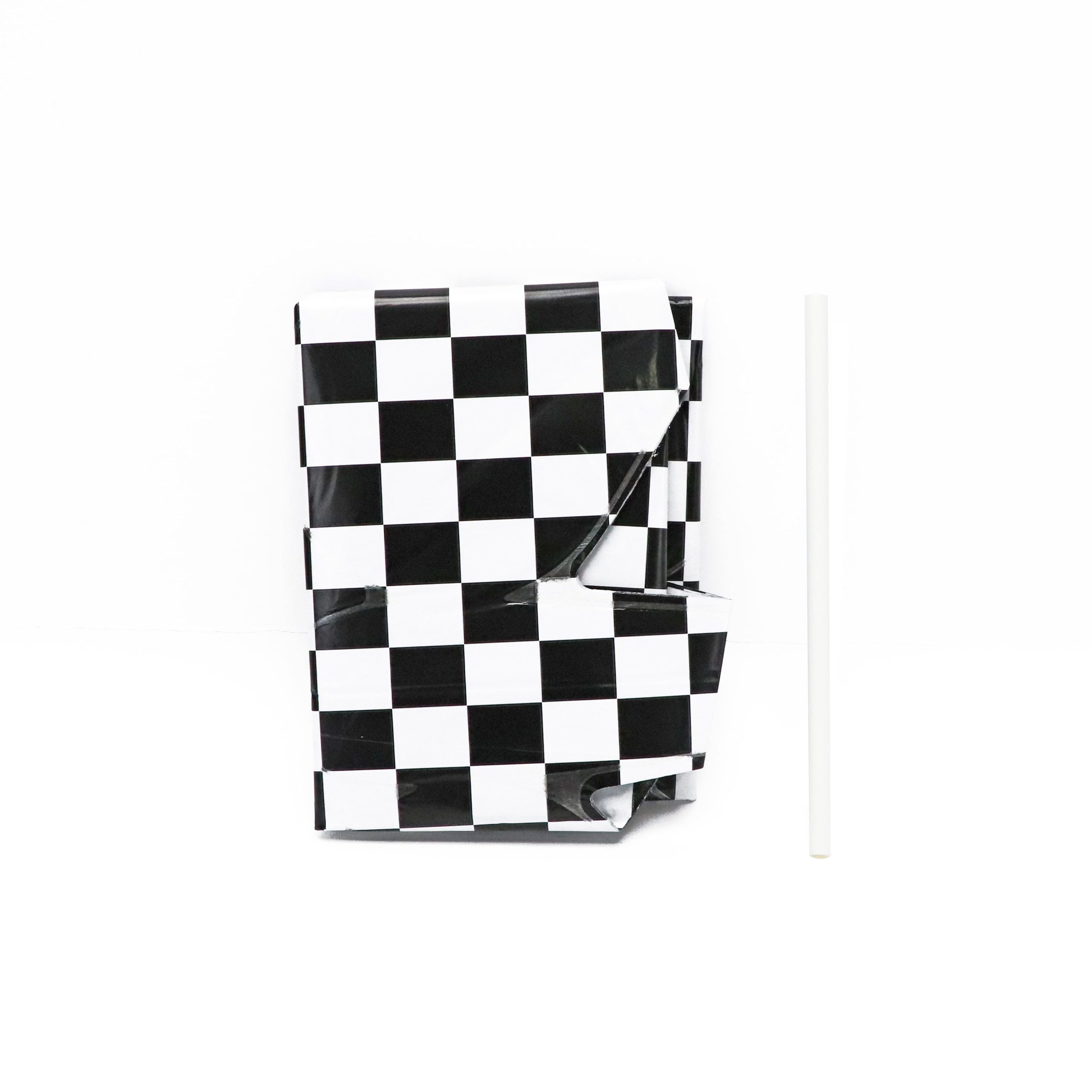 26" Black & White Checker Starburst Foil Balloons, 3ct. by Celebrate It™ - Image 3