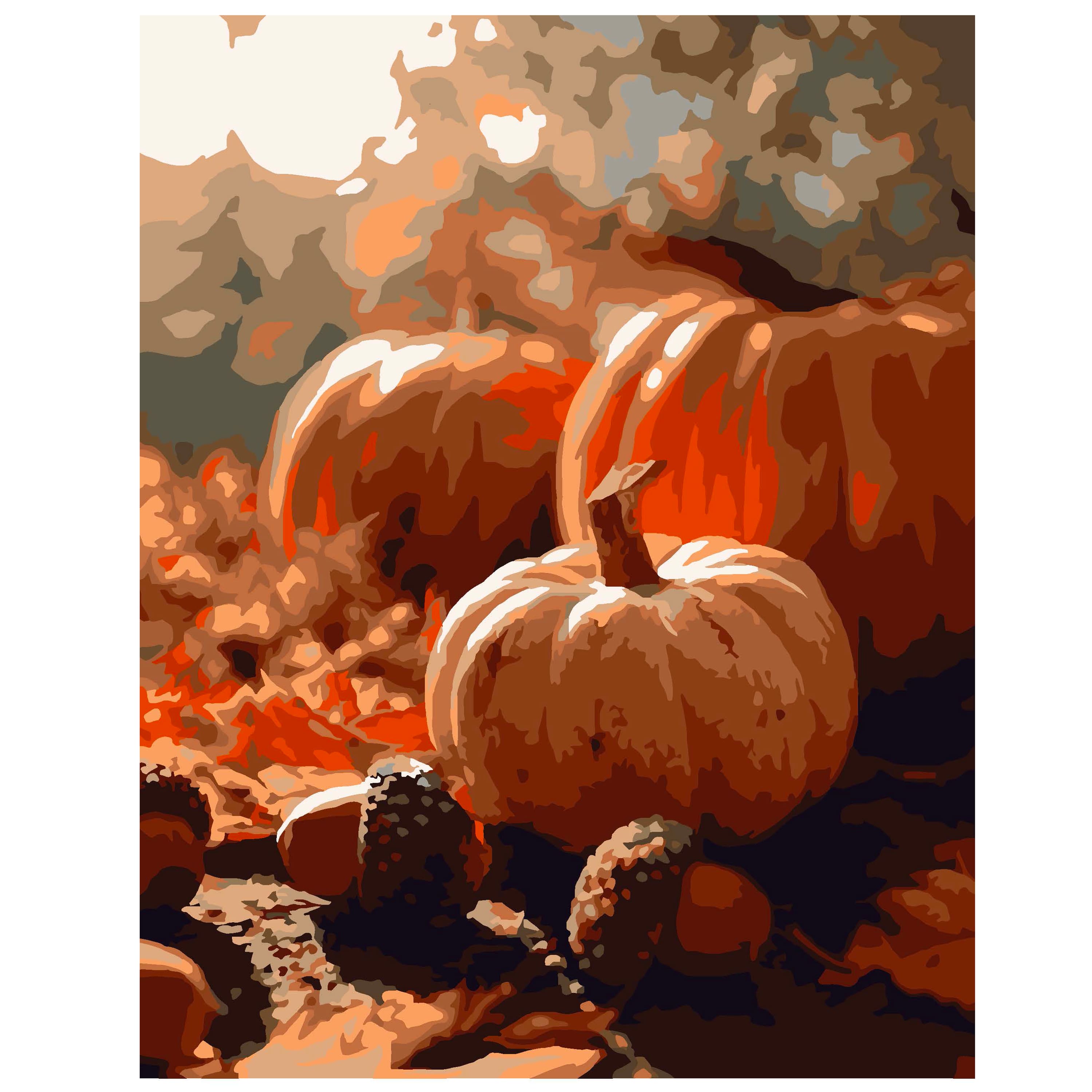 11" x 14" Harvest Pumpkins Paint-by-Number Kit by Artist's Loft®