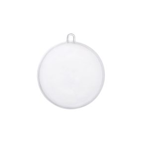 12 Pack 3.25" Fillable DIY Plastic Ball Ornaments by Make Market®