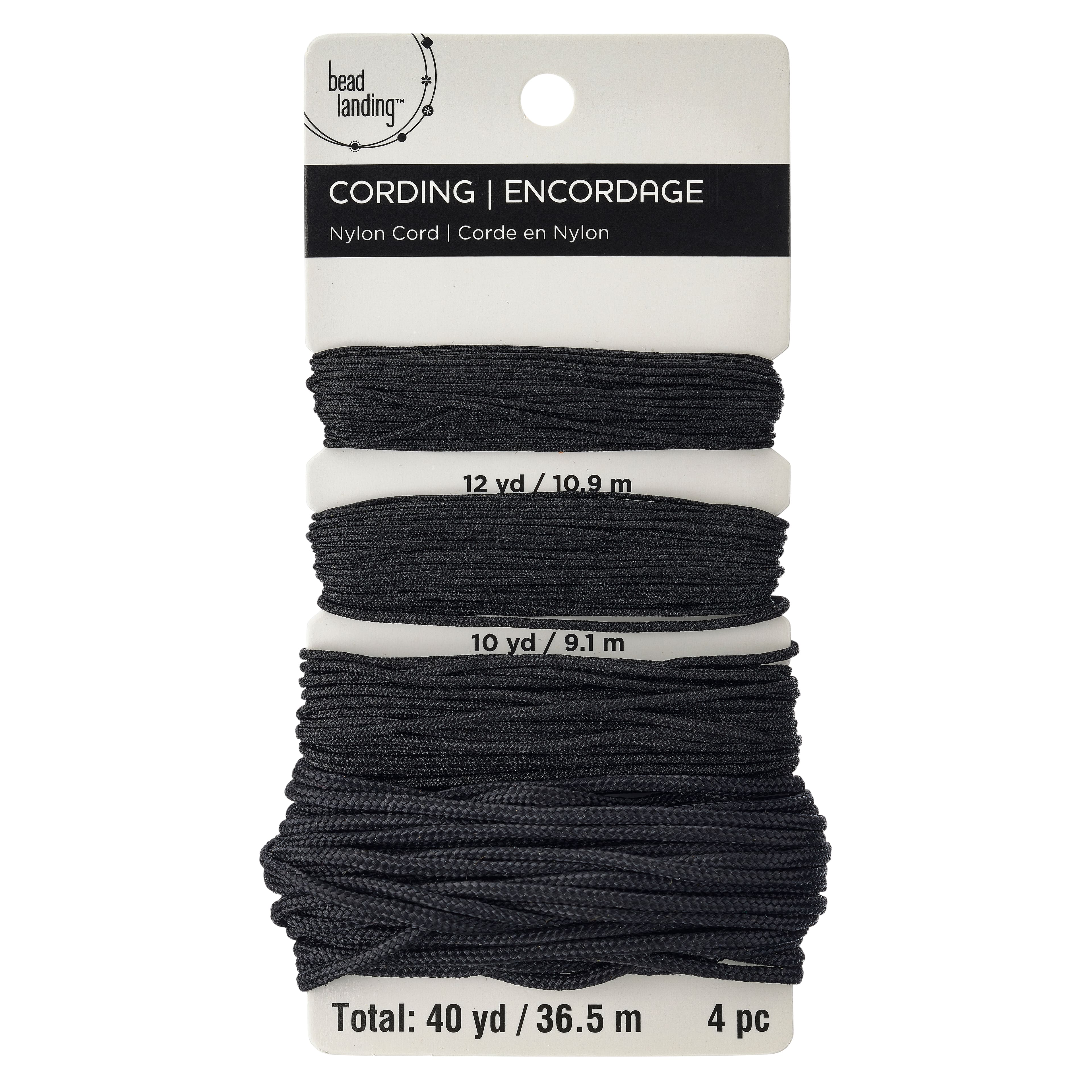 Black Mix Nylon Cord by Bead Landing™