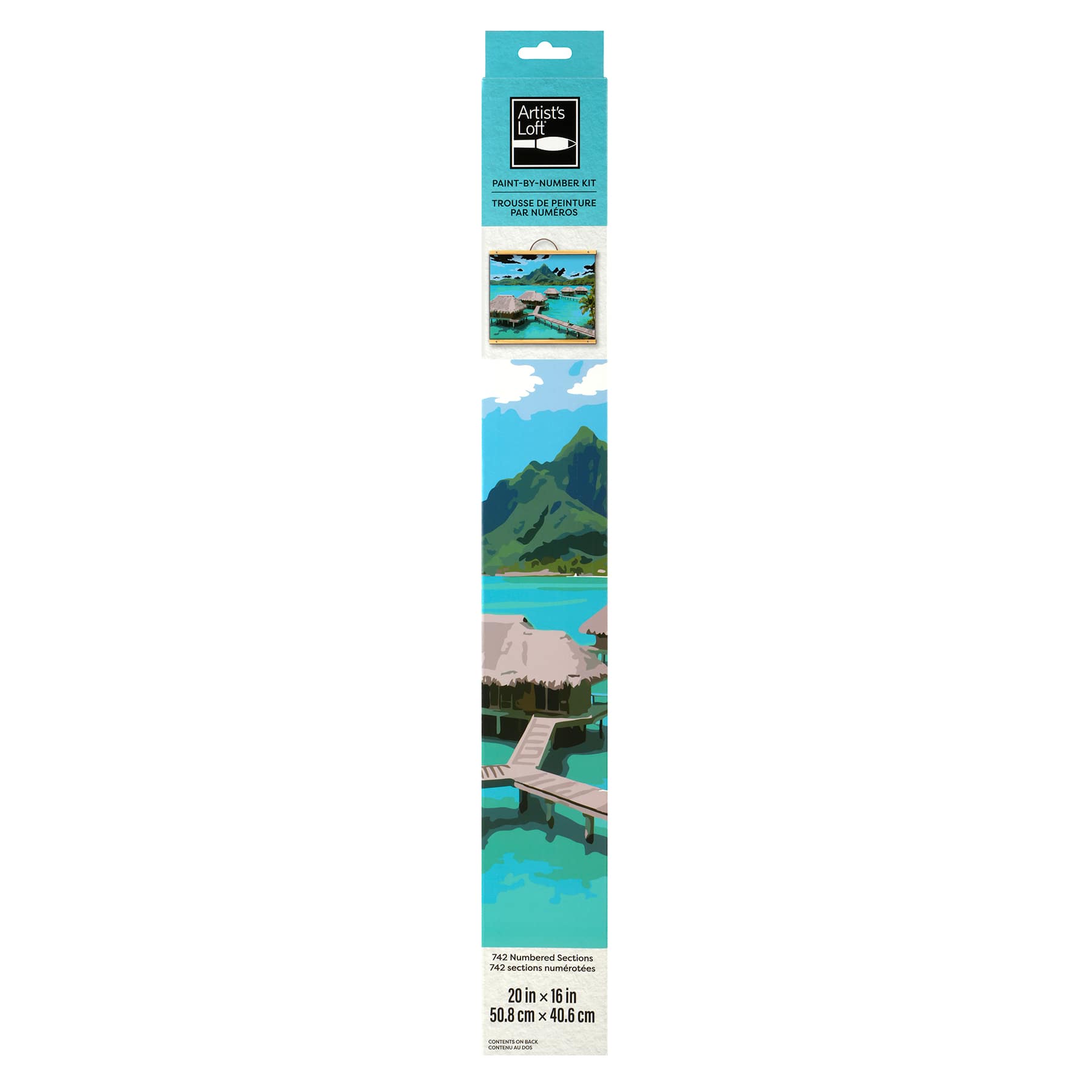 20" x 16" Bora Bora Paint-by-Number Kit by Artist's Loft®